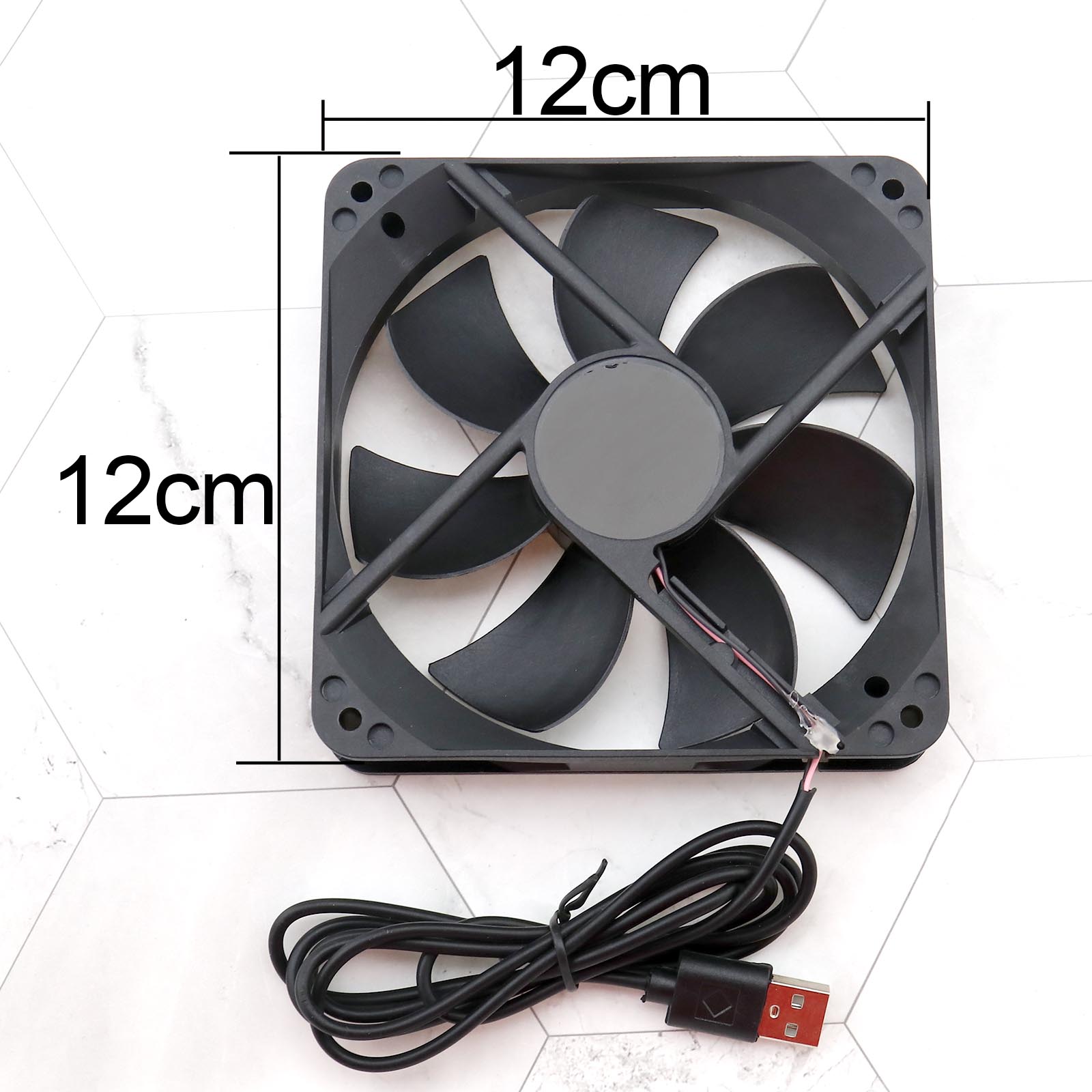 2PCS 120 MM Fan USB Powered Fan Portable PC Cooling Blower 5V USB