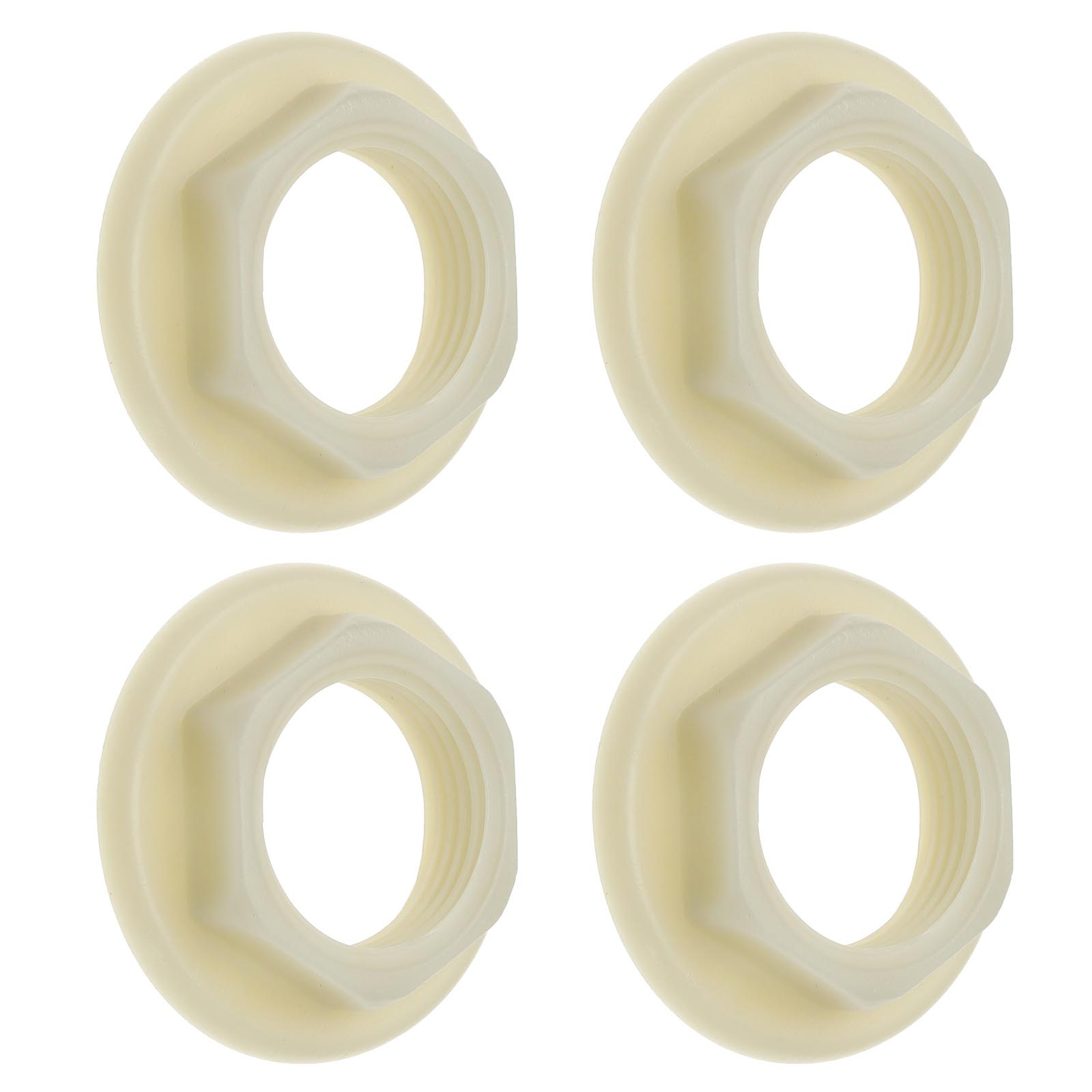 4Pcs Sink Tap Back Nut Plastic Back Nuts Accessories for Bathroom Basin