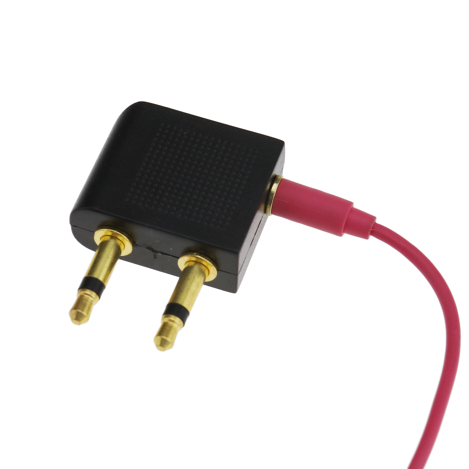 4 pcs Airplane Flight Headphone Adapter for 3.5mm Plug Jack Socket