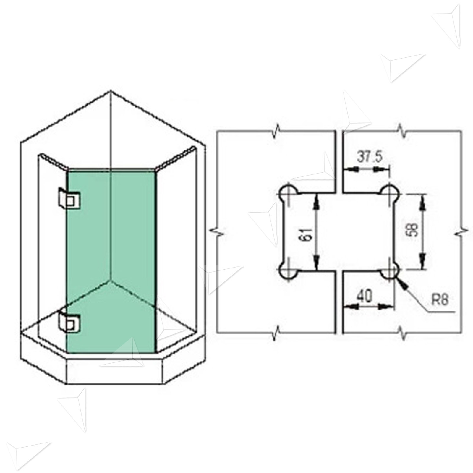 304 Stainless Steel Frameless Glass To Shower Door Hinge Chrome 304 Stainless Steel Frameless Glass To Shower Door Hinge Chrome Plated Bracket