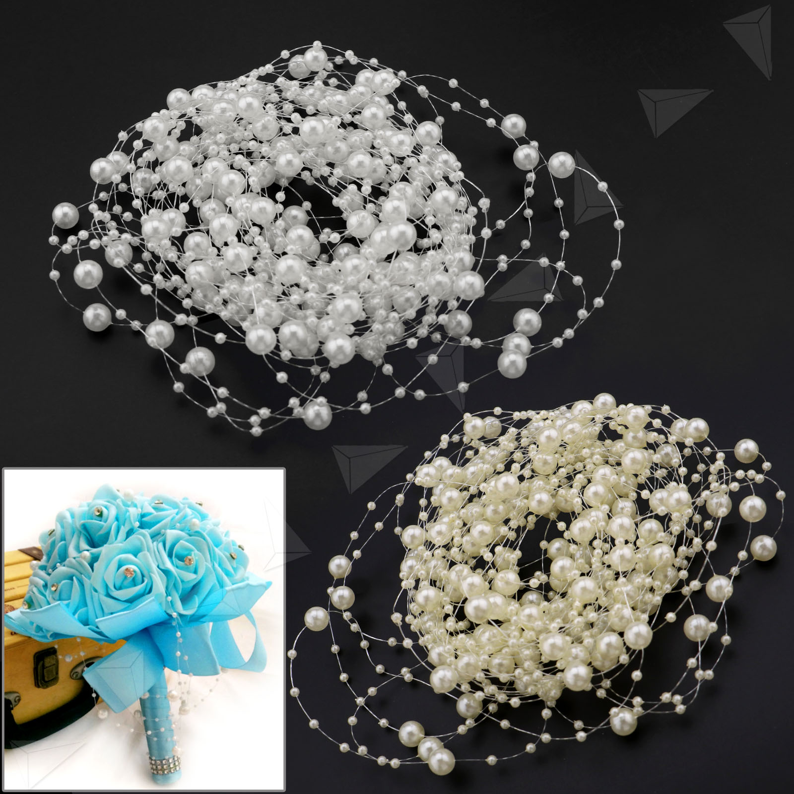 Crystal Strands Crafts Garland Line Bead for Clothes Wedding Party DIY Decor