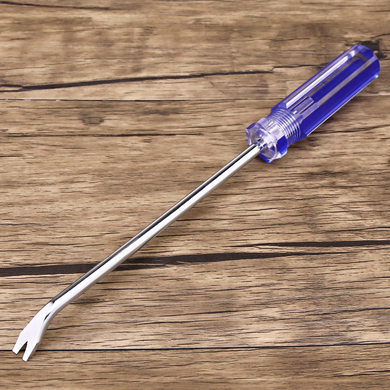 2x Blue Plastic Grip Carpet Tack Nail Lifter Puller Remover Crowbar