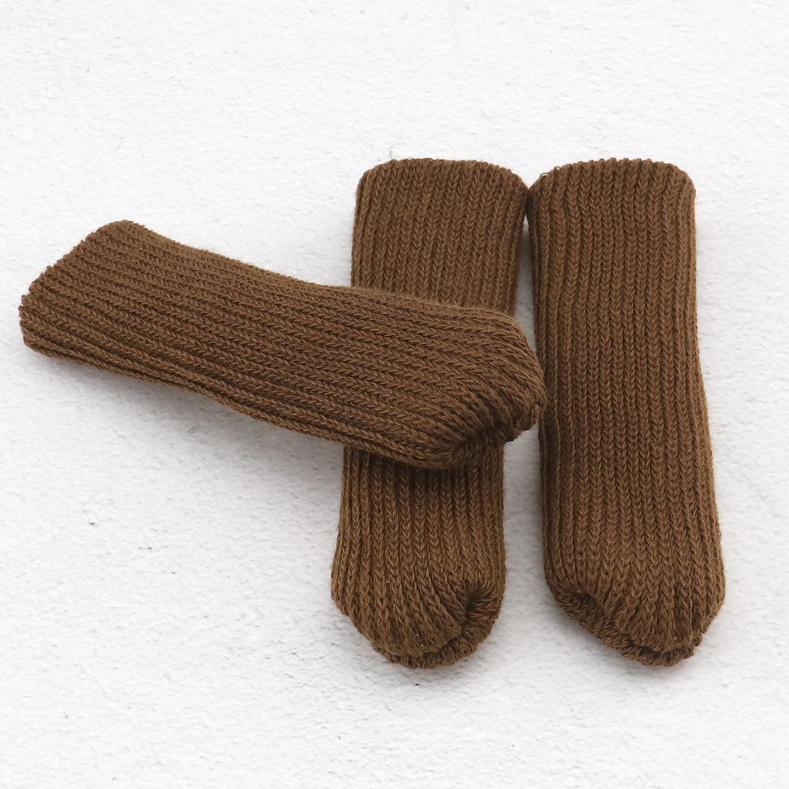 Schwarz/Braun 32 Stücke Möbel Tisch Stuhl Socken Abdeckungen Kappen Set
