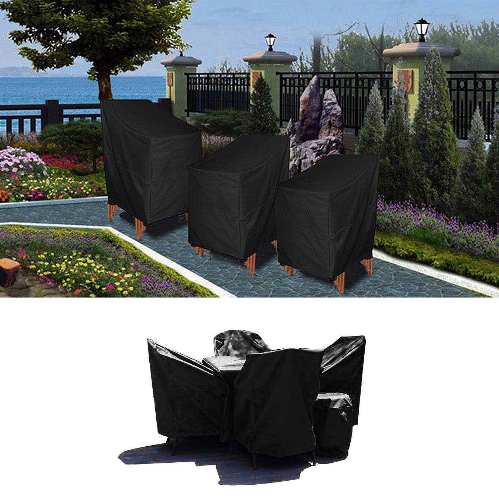 Waterproof Outdoor Stacking Chair Cover Garden Parkland Patio Chairs