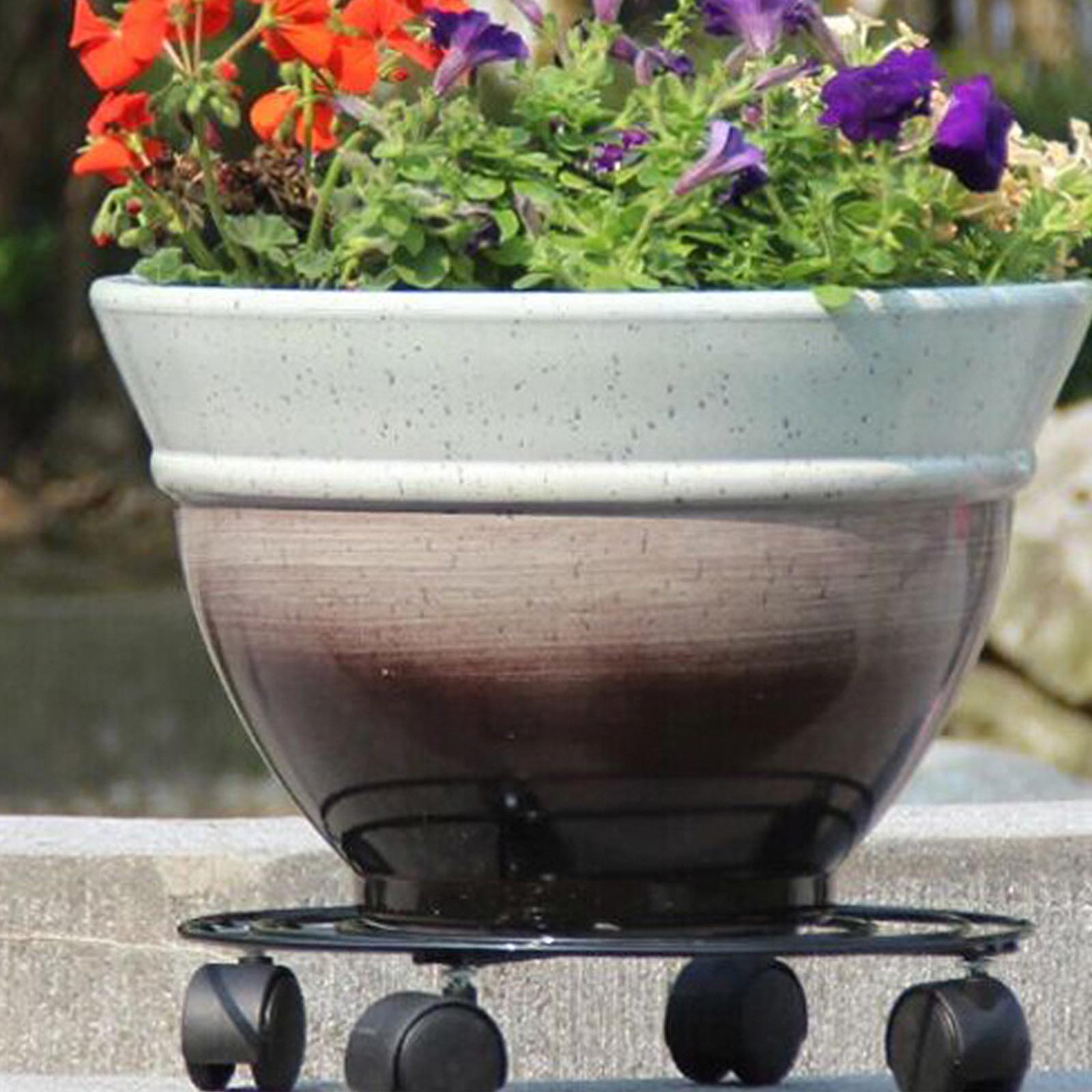 Set of 2 Heavy Duty Plant Pot Wheels Plant Pot Mover for Moving Flower