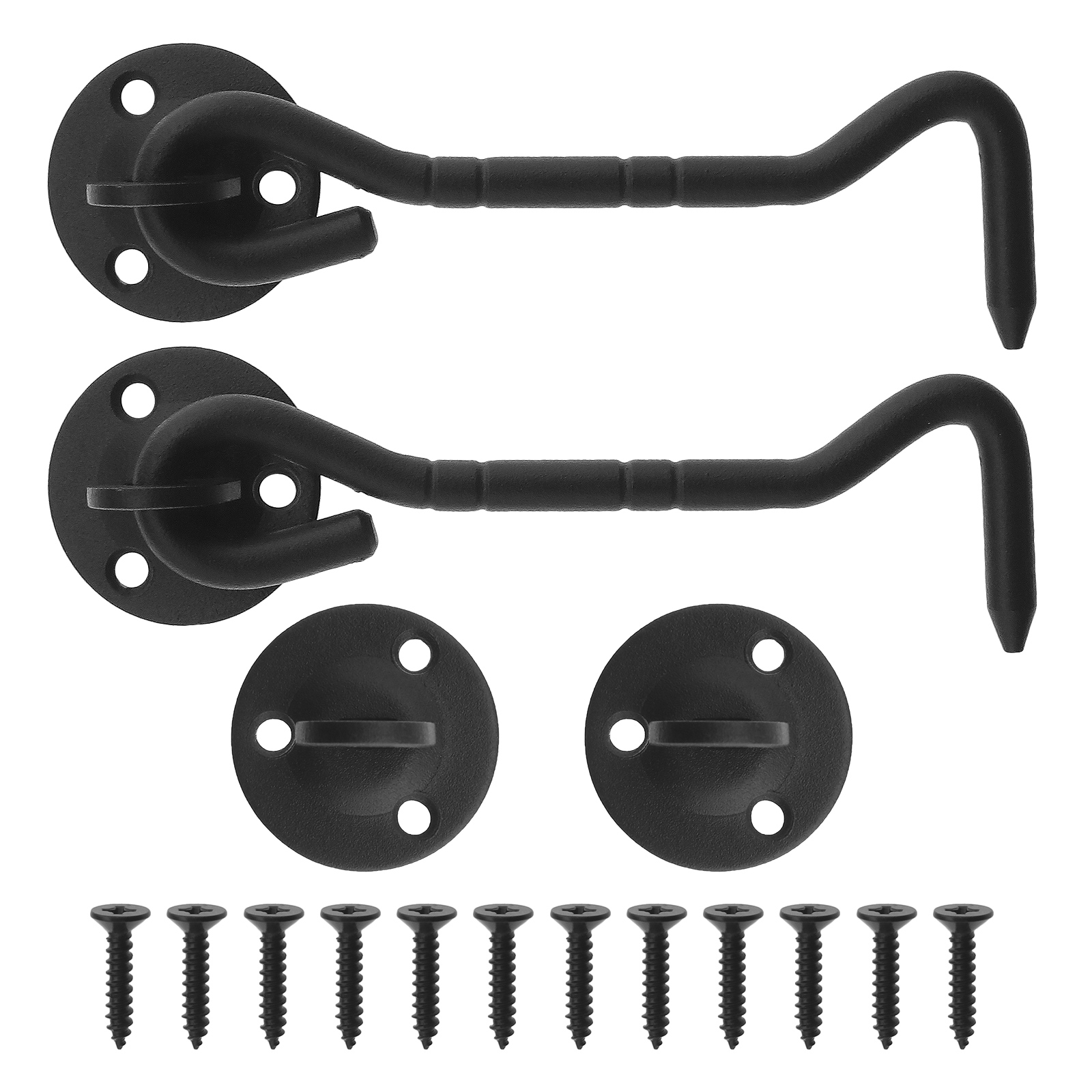 2Pcs Barn Door Latch Privacy Hook and Eye Hook 201 Stainless Steel with