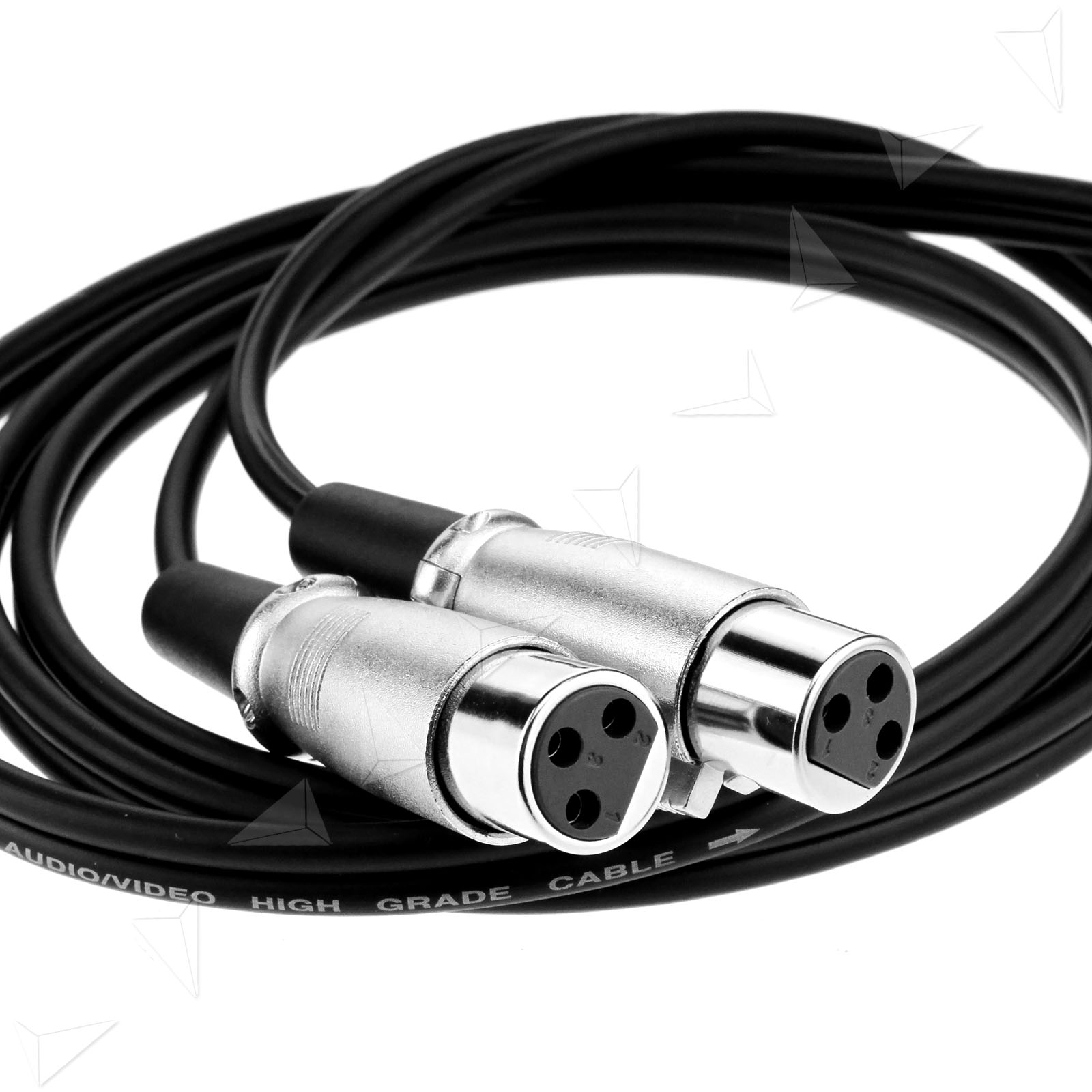 1 X 1 5 Meter 2x Xlr Female Socket To 2 X Rca Plugs Cable