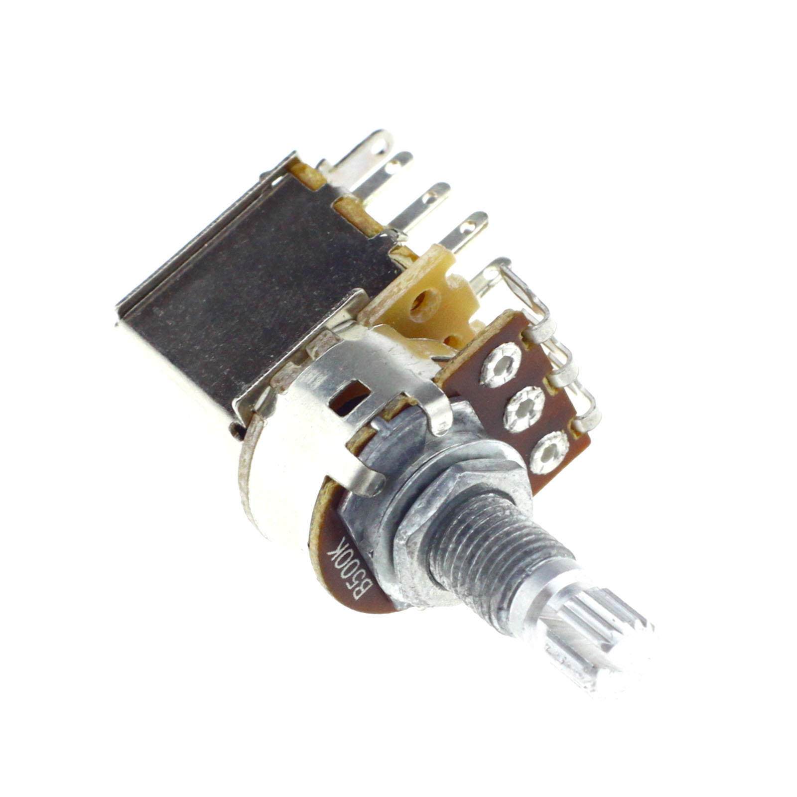 1X PUSH/PULL TOPF/SCHALTER B500k Ohm Gitarre Poti Potentiometer E