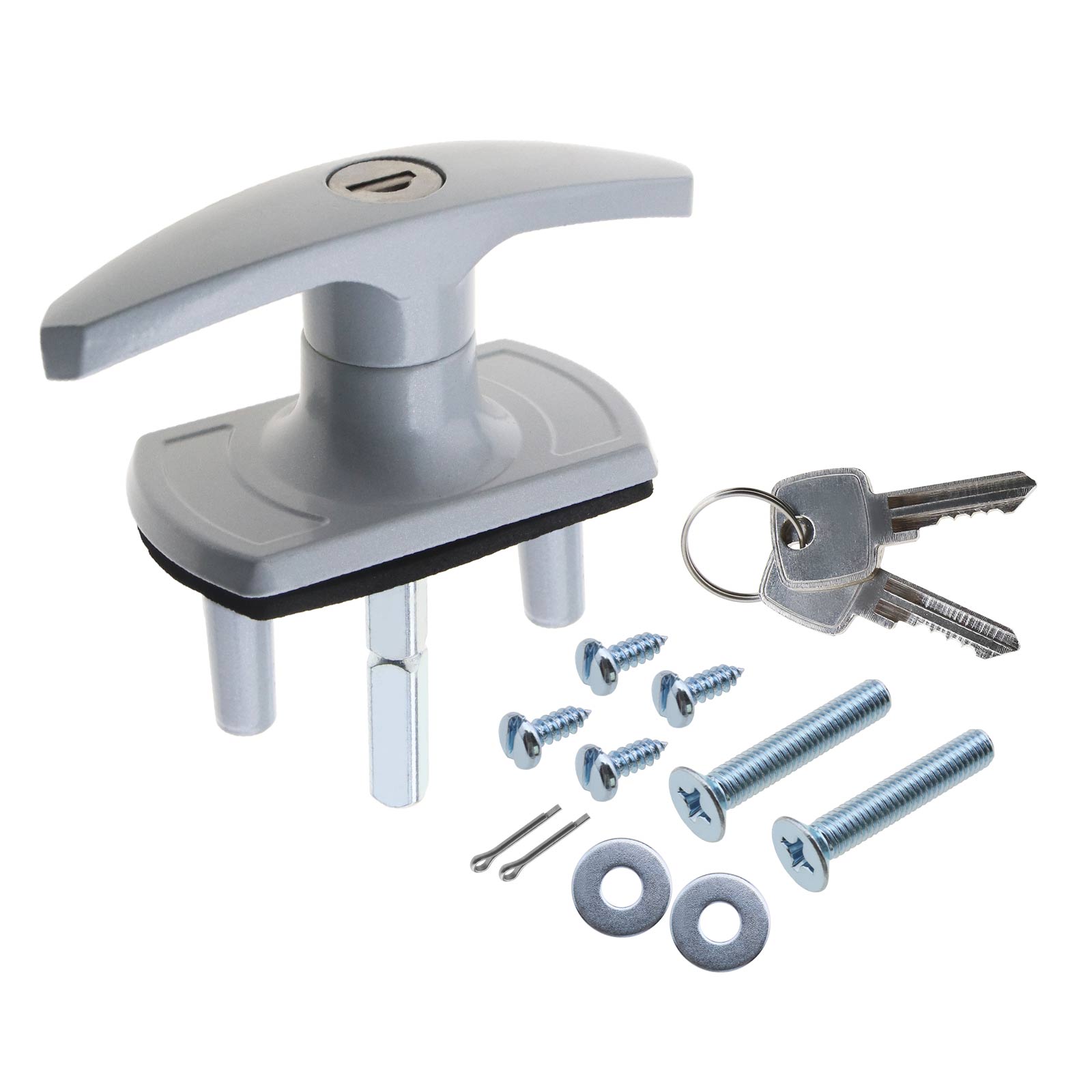 Garage Door LOCK T Handle Parts 35mm Spigots Square Shaft Repair Kit