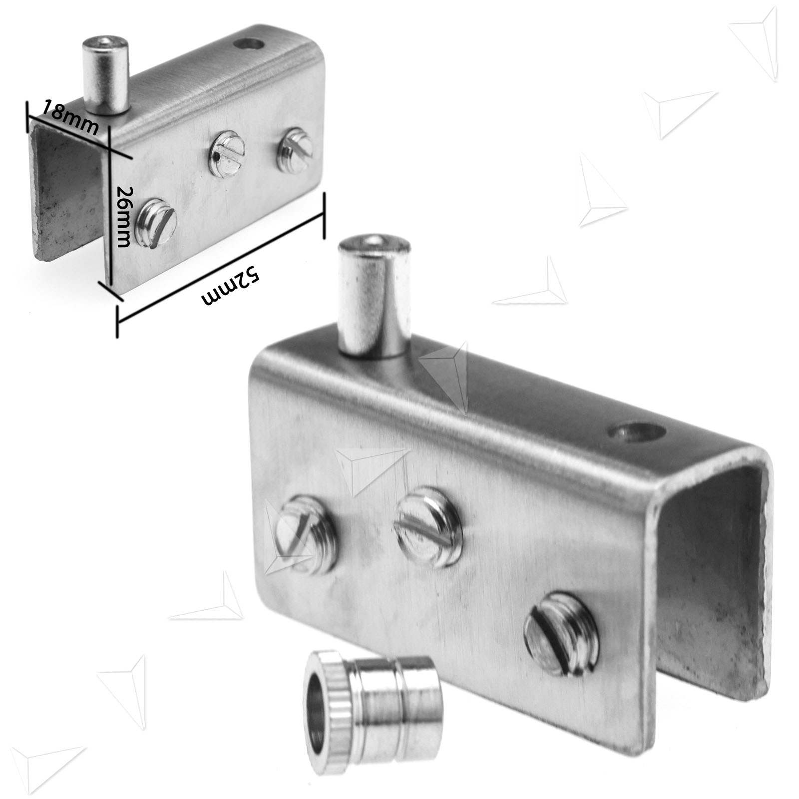 New 2pcs Glass Clamp Door Pivot Hinge For 10mm New 2pcs Glass Clamp Door Pivot Hinge For 10mm