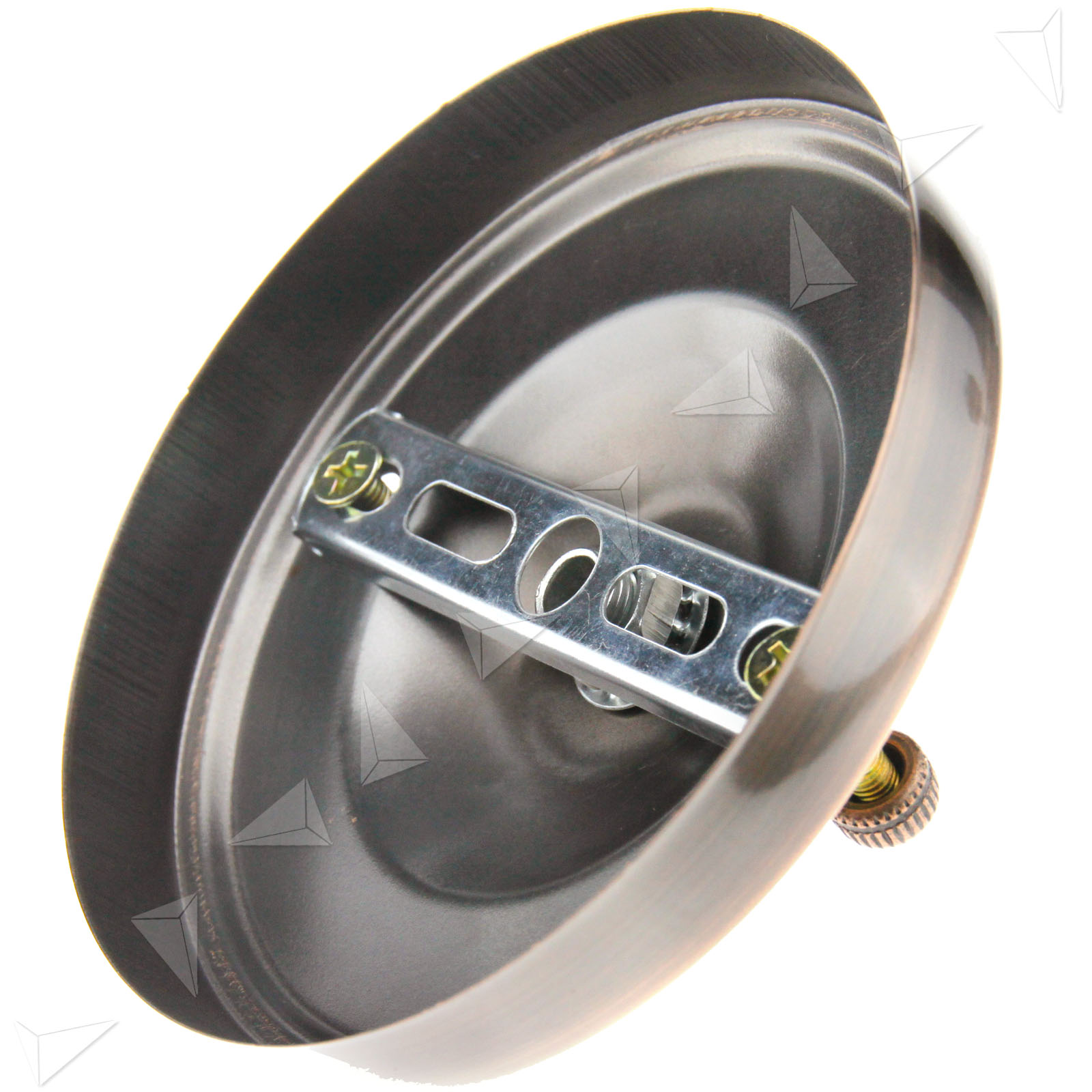 2x Deckenhaken Platte Wandhaken Halterung für Deckenlampe Rot Messing