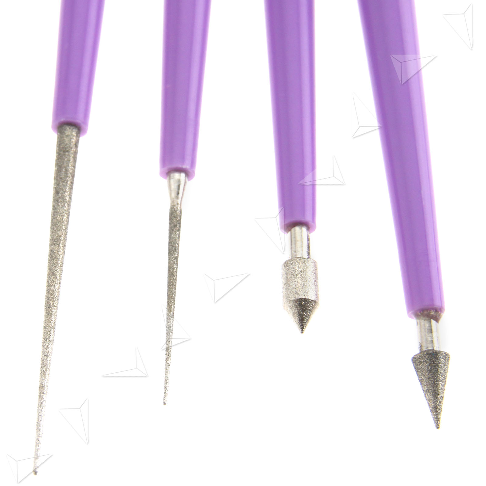 Kit of 4 pcs Bead Reamer Diamond Tipped Beading Hole Enlarger Tool 3.5