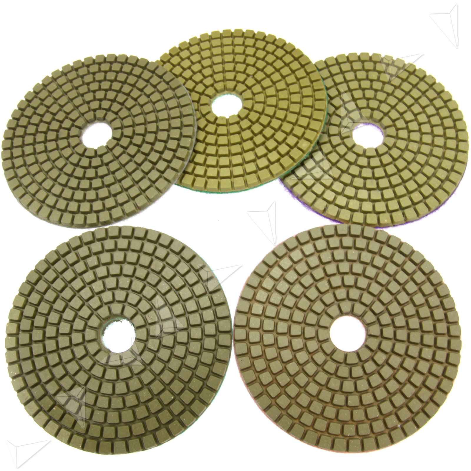 Diamond Polishing Pads 4" 100mm Grinding Disc For Granite Marble