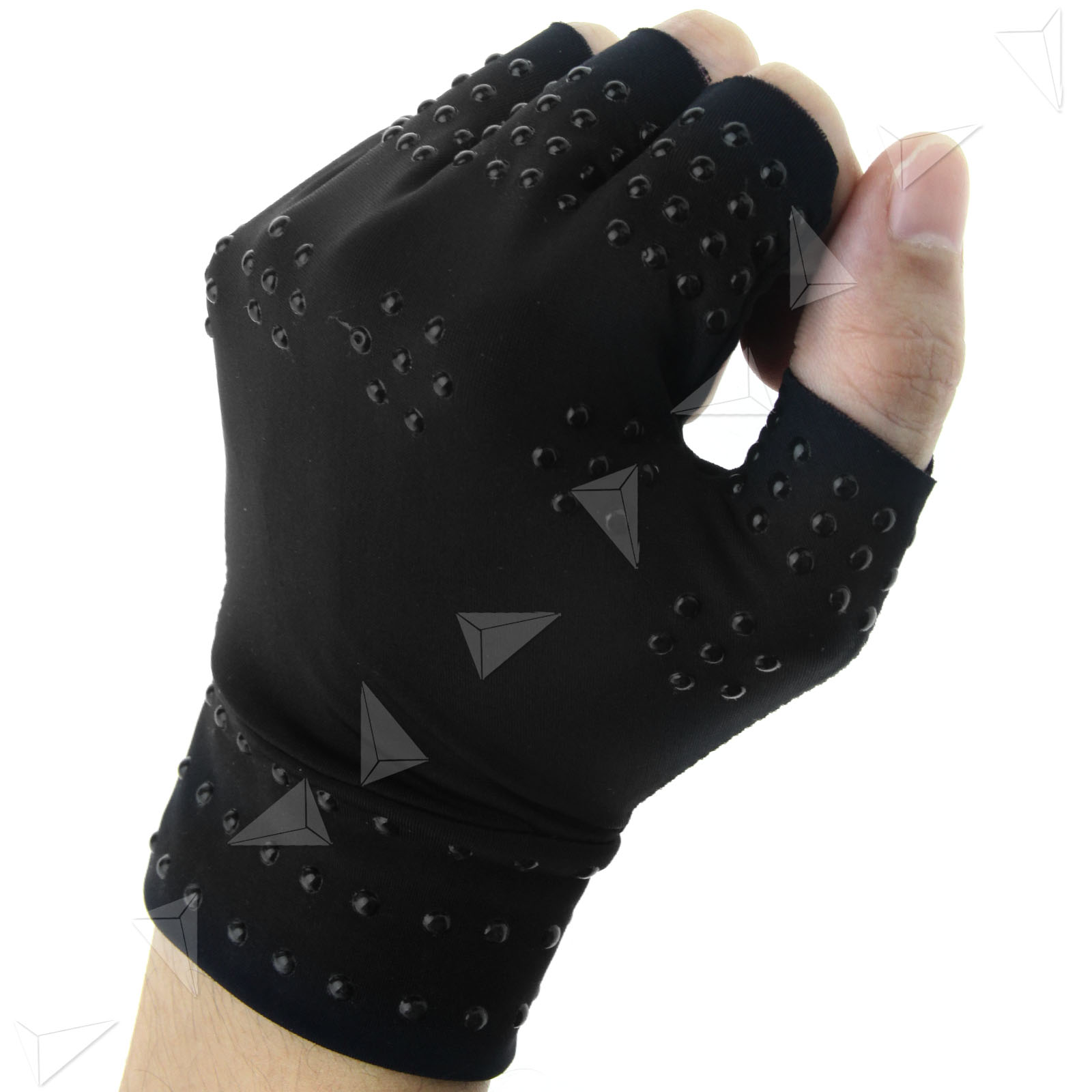Pair of Therapy Support Gloves Arthritis Pressure Gloves Black