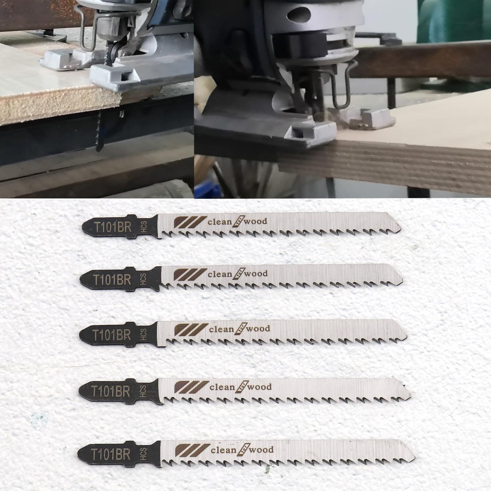 5pcs T101BR Jigsaw Blades Down Cut Worktop Wood Cutting For Bosch 100mm Jig Saw 702921755860 eBay