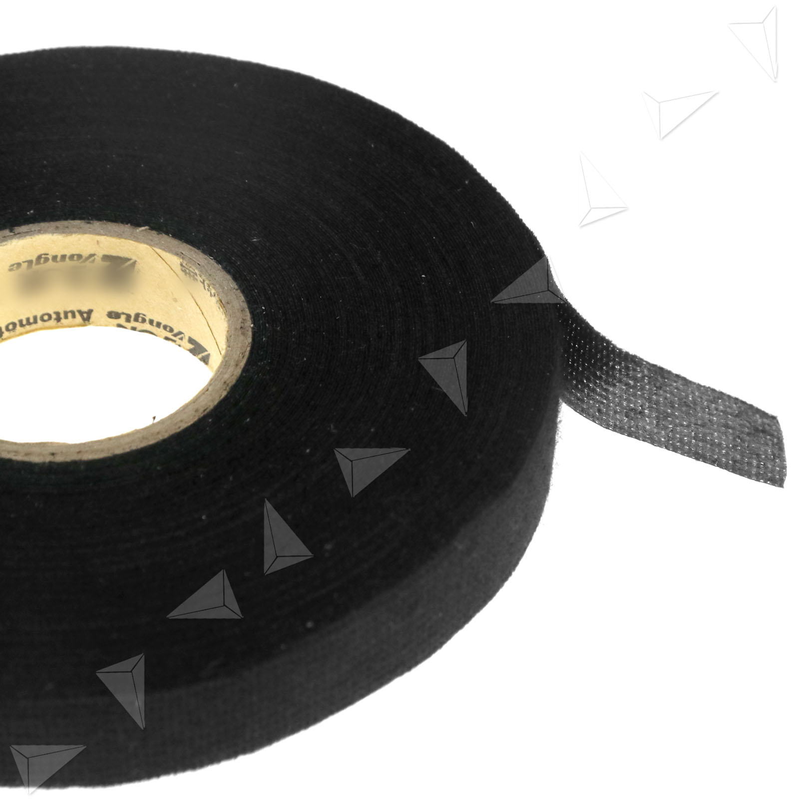 2pcs 19mm x 25m, Black Fleece Cloth Tape Cable Looms,Wiring Harness