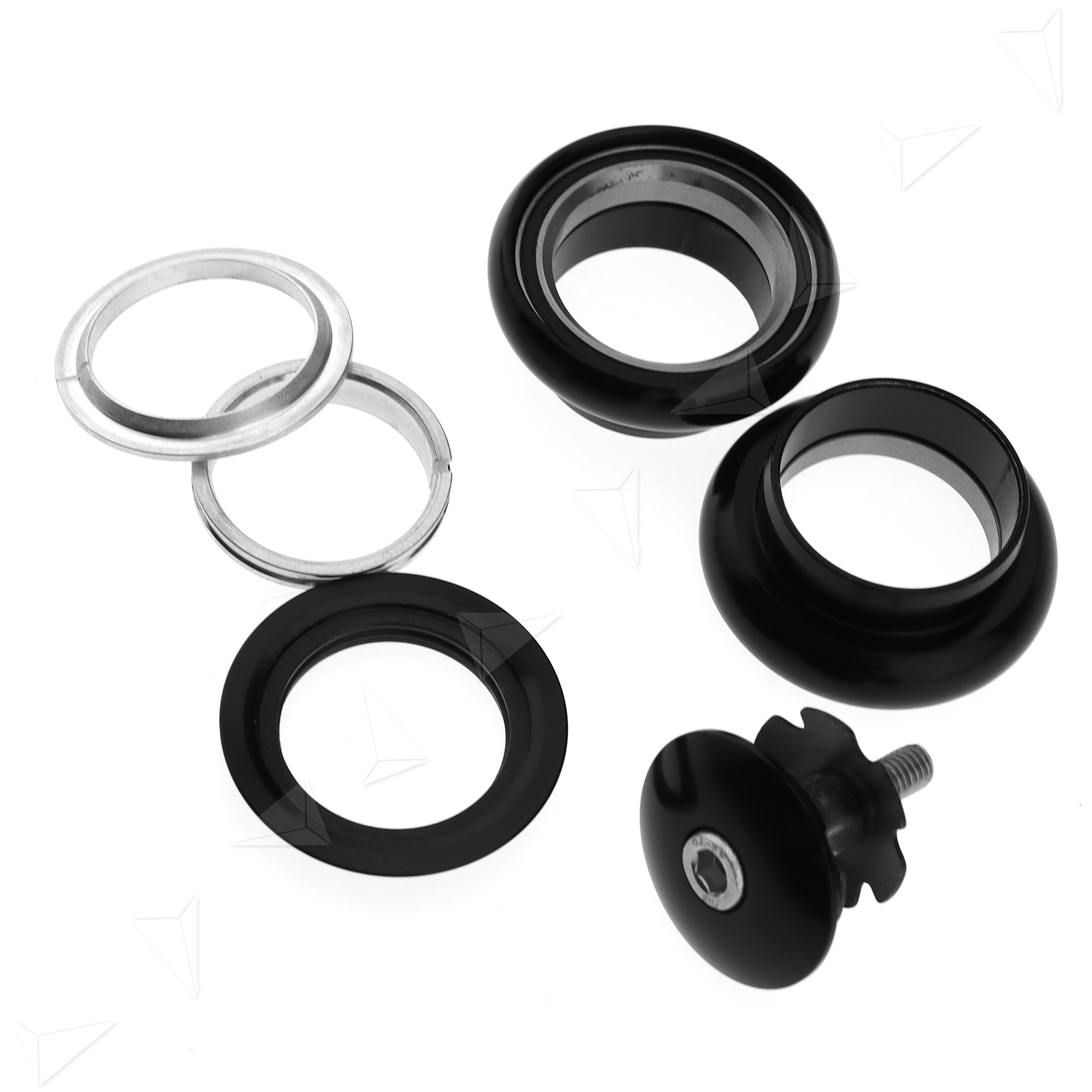 Aluminum Bicycle Headset Bike Threadless External Cartridge Bearings 1