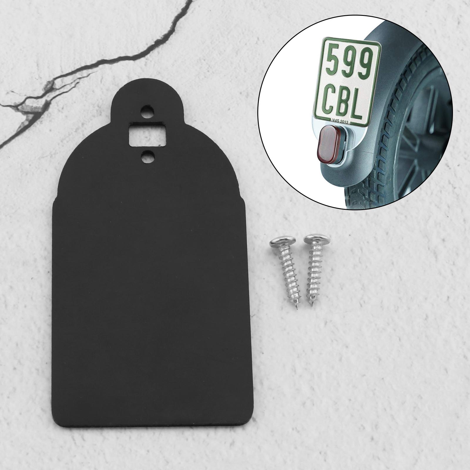 Electric Scooter License Number Plate Holder Fit for M365 and M365 Pro