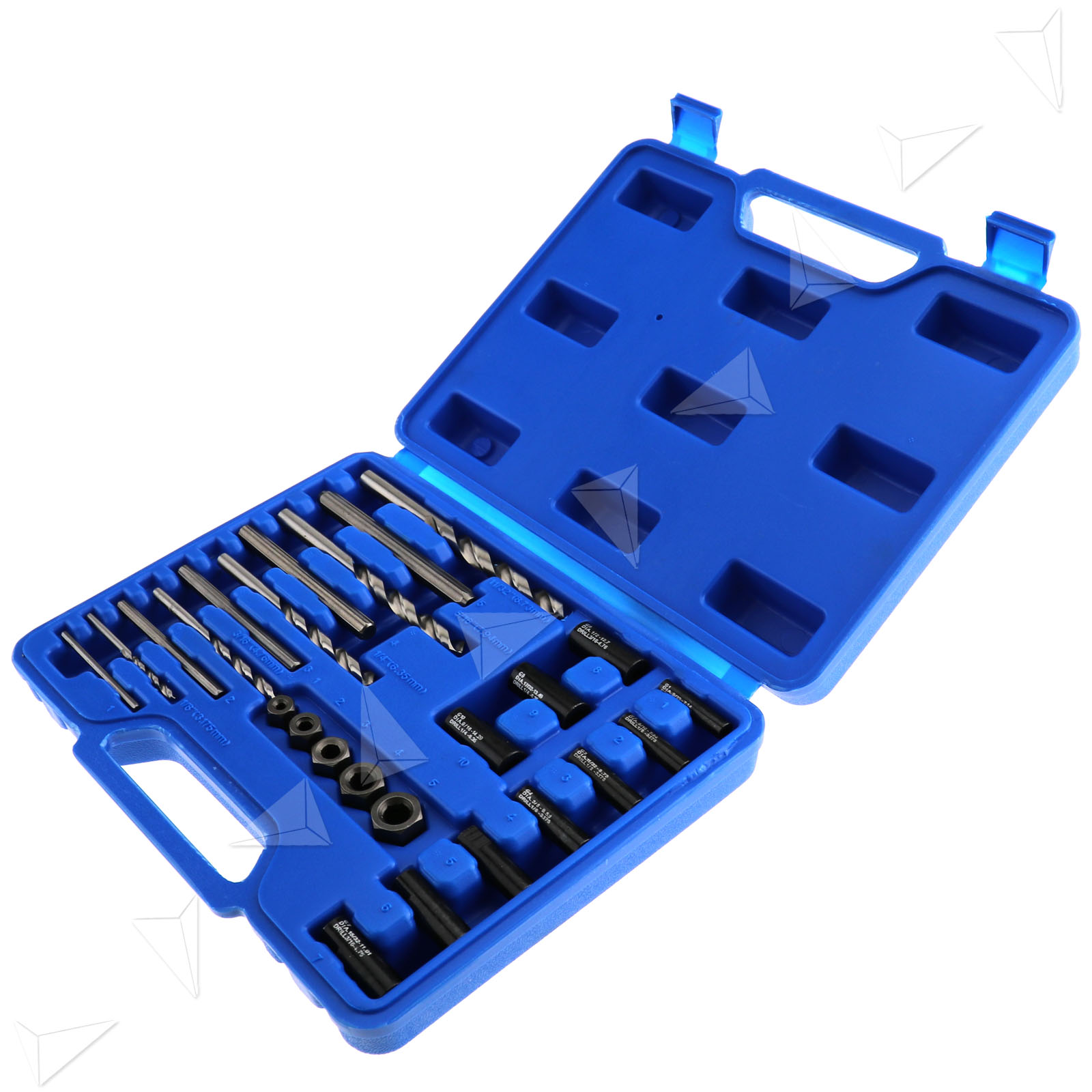 25PCS Professional Screw Extractor Drill Guide Set For Broken Studs