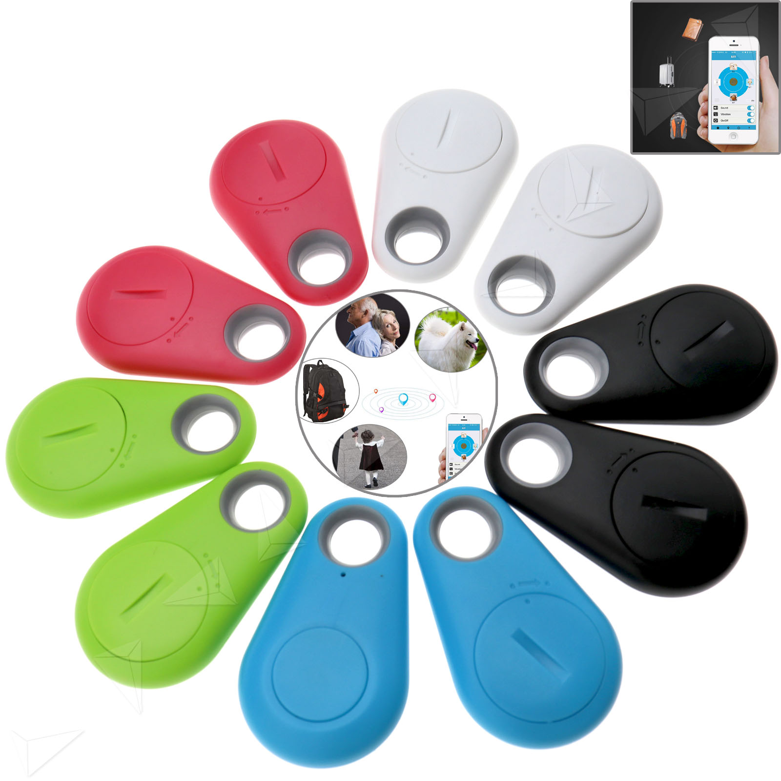2pcs Itag Smart Tag Bluetooth Tile Tracker Key Finder Anti Lost And 2pcs Itag Smart Tag Bluetooth Tile Tracker Key Finder Anti Lost And Found