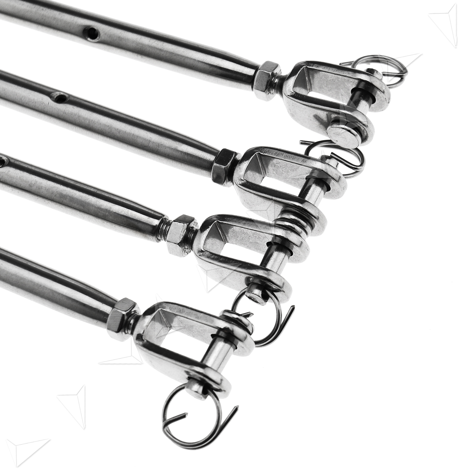 5//16 Stainless Steel 316 M8 8mm Turnbuckle Rigging Screw Jaw /& Jaw Marine Grade