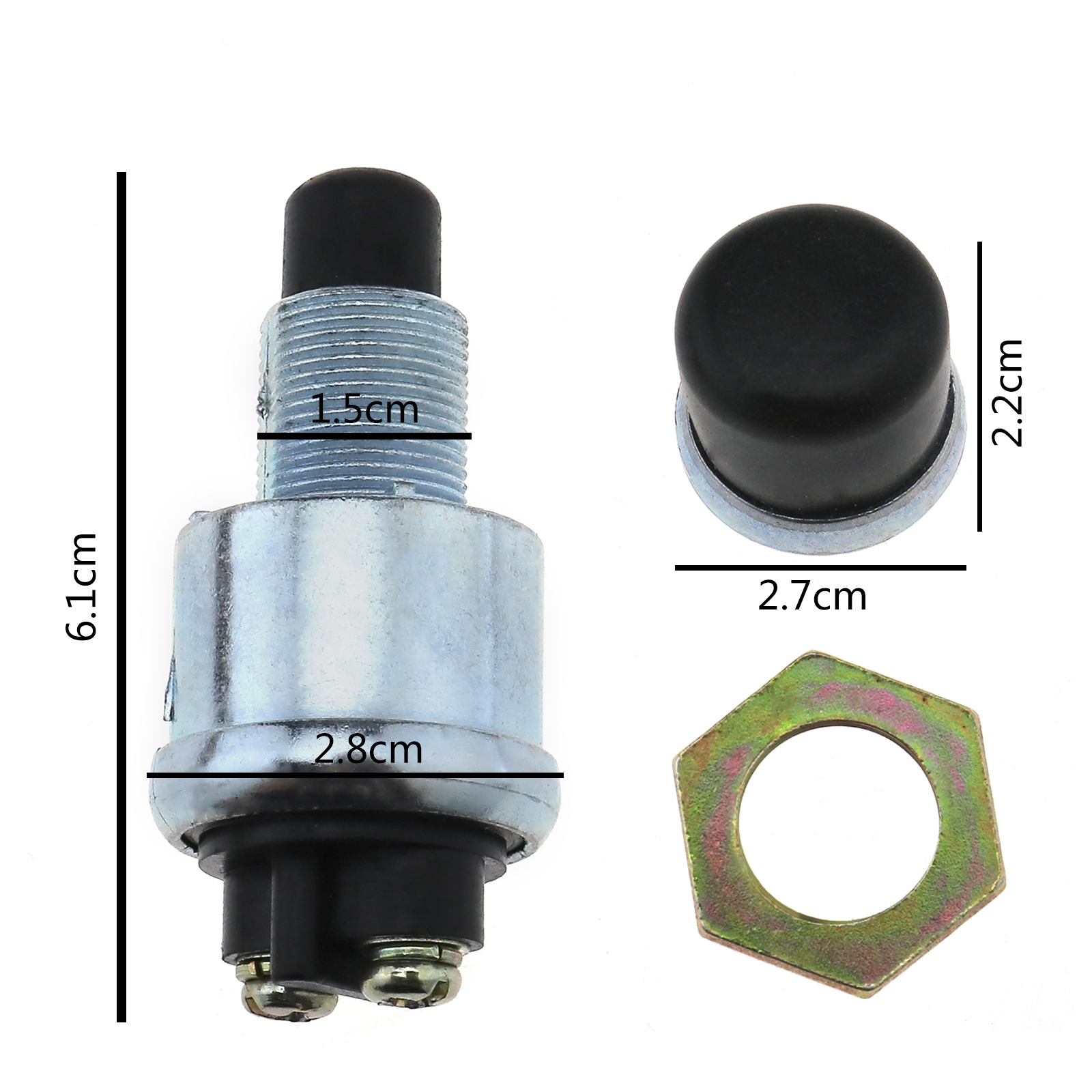 12 Volt DC HeavyDuty Momentary PushButton Starter Ignition Switch 50 Amps 762876562029 eBay