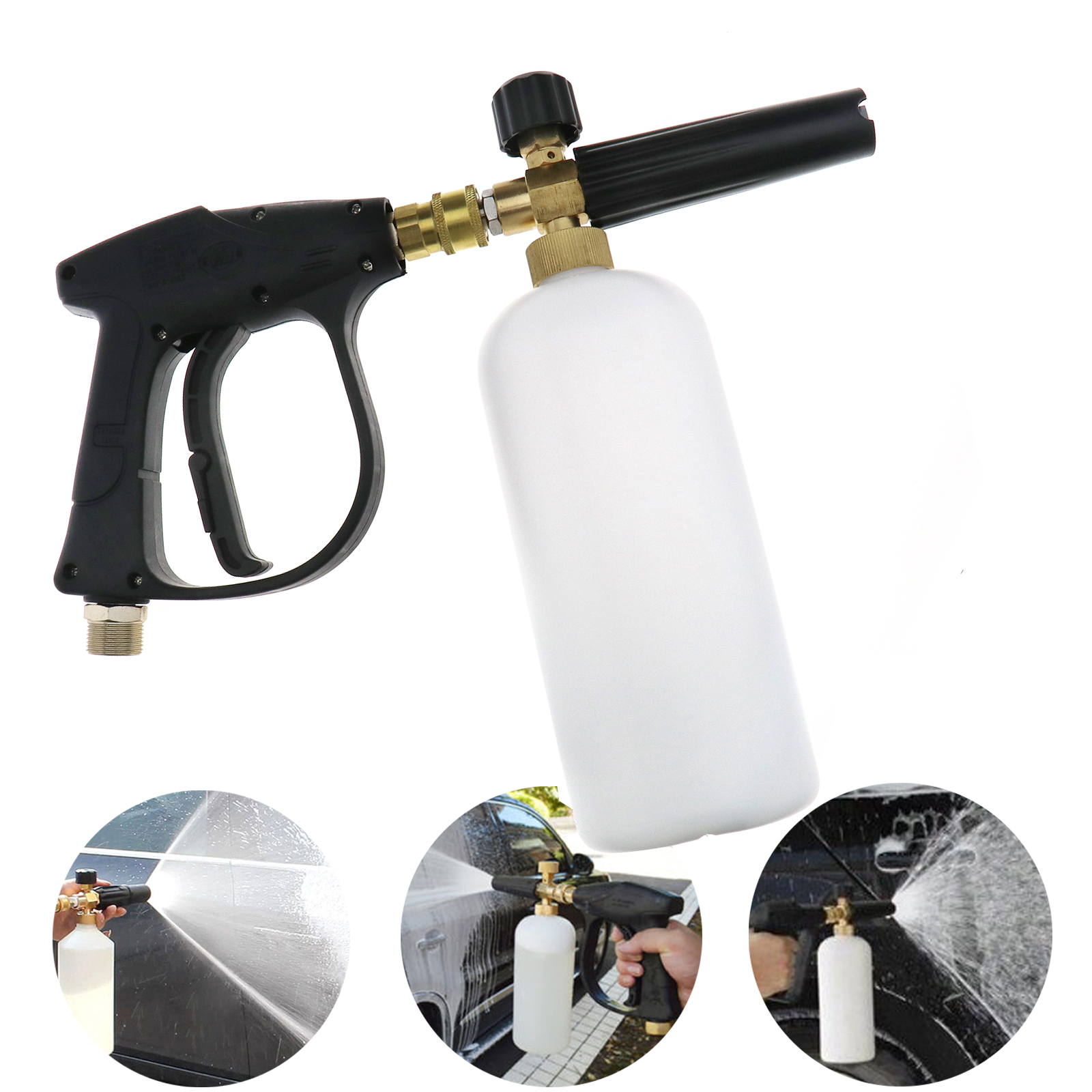 Foam Lance Snow Cannon Pressure Washer Gun Car Foamer Wash SoapSuds