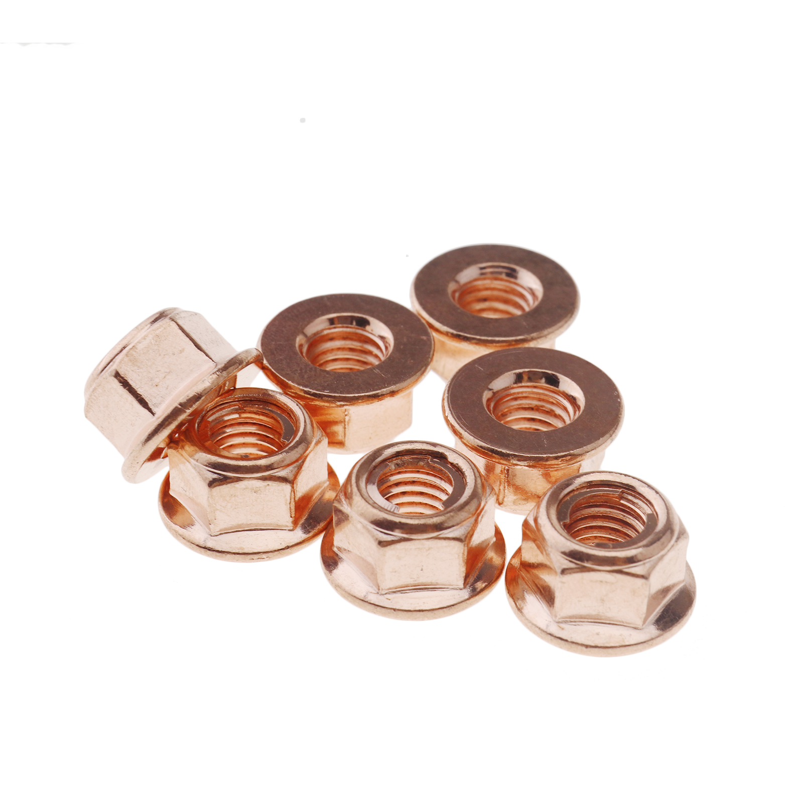 BMW E30 3 Series Exhaust Manifold Nuts Head Stud Nut M8 Hex Copper Self