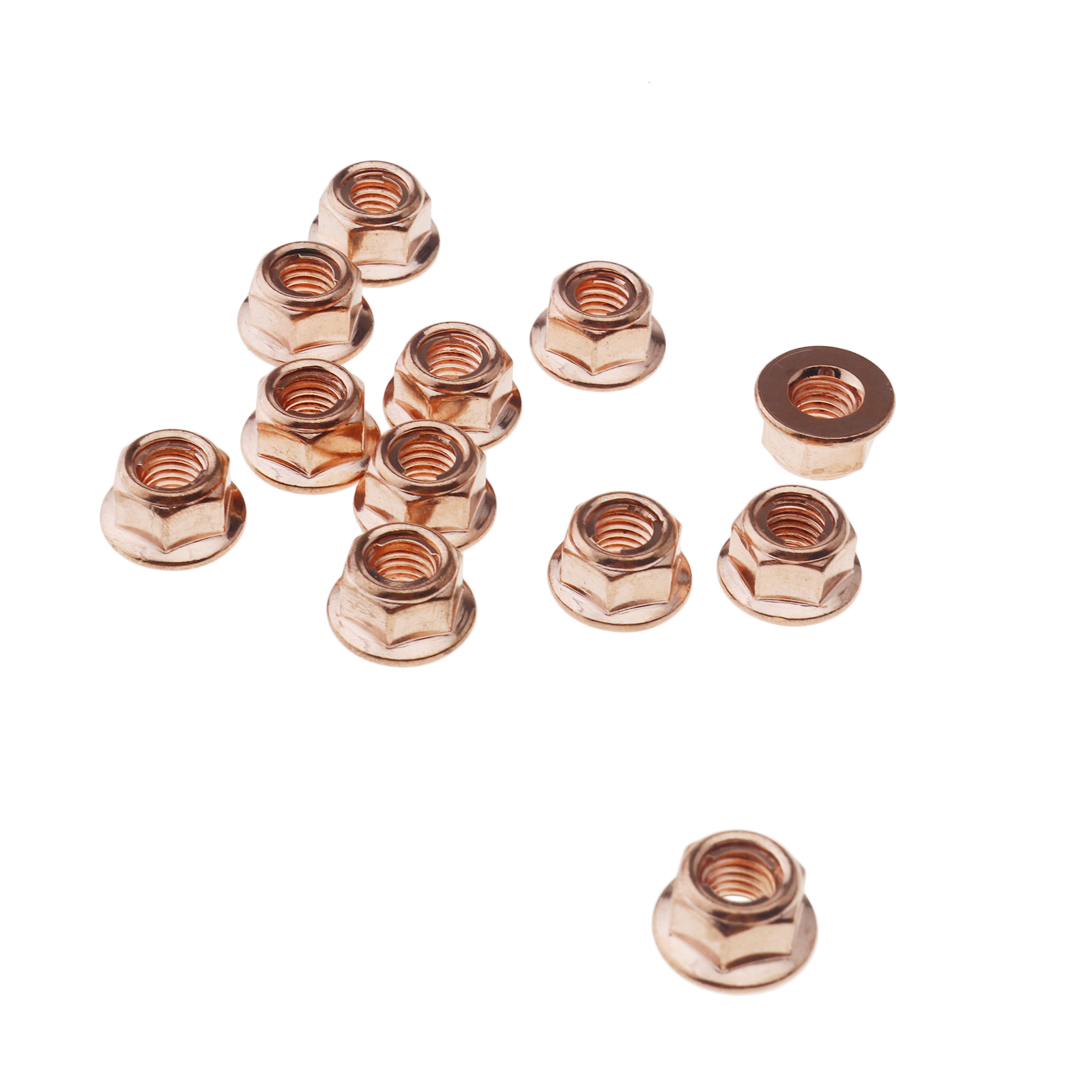 BMW E30 3 Series Exhaust Manifold Nuts Head Stud Nut M8 Hex Copper Self