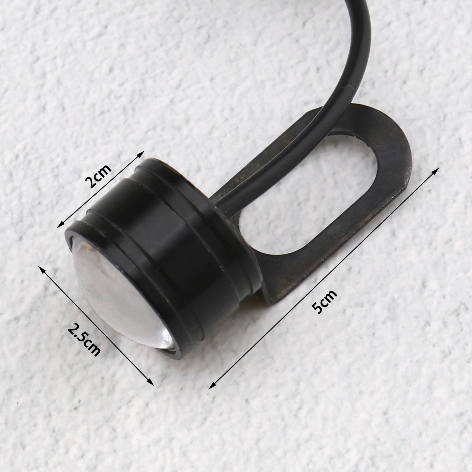 LED Motorcycle Headlight Angle Eyes Spot Light DRL Driving Fog Lamp