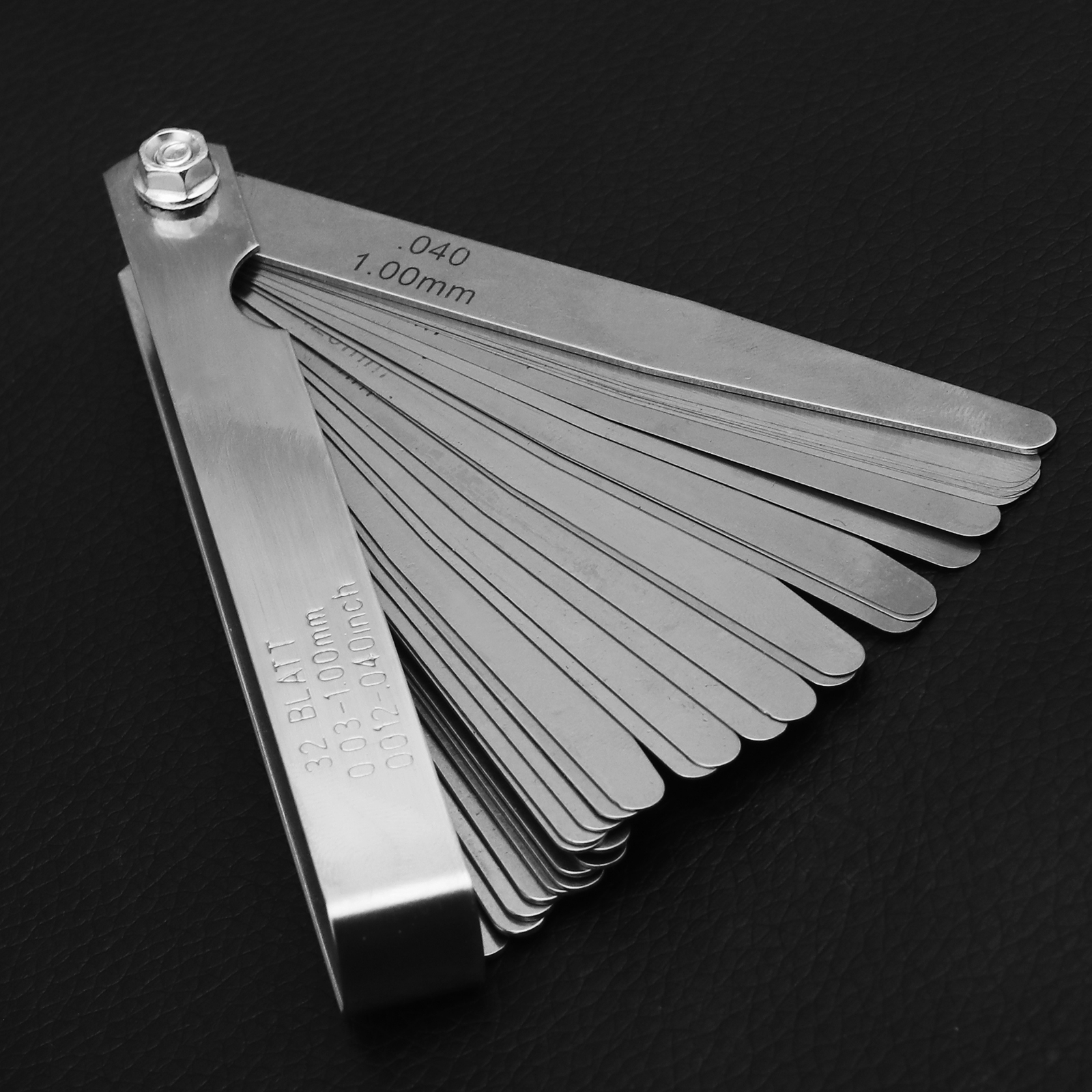 32 Blade Gap Feeler Gauge MM Inch Thickness Measuring Steel Filler Tool eBay