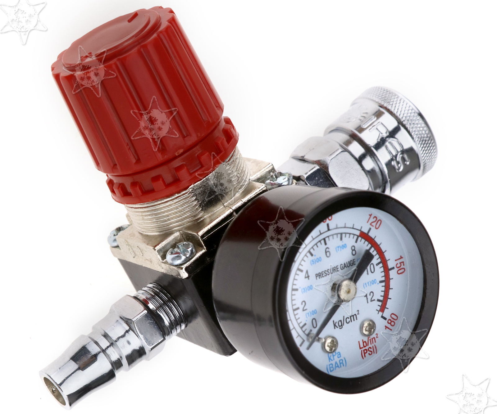 1/4" Air Compressor Pressure Regulator Gauge 180PSI Control Valve 240V