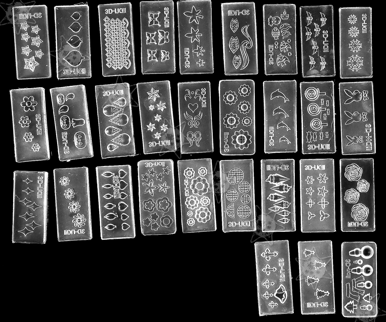 4D Sculpture Nail Art Mold Set UV - wide 5