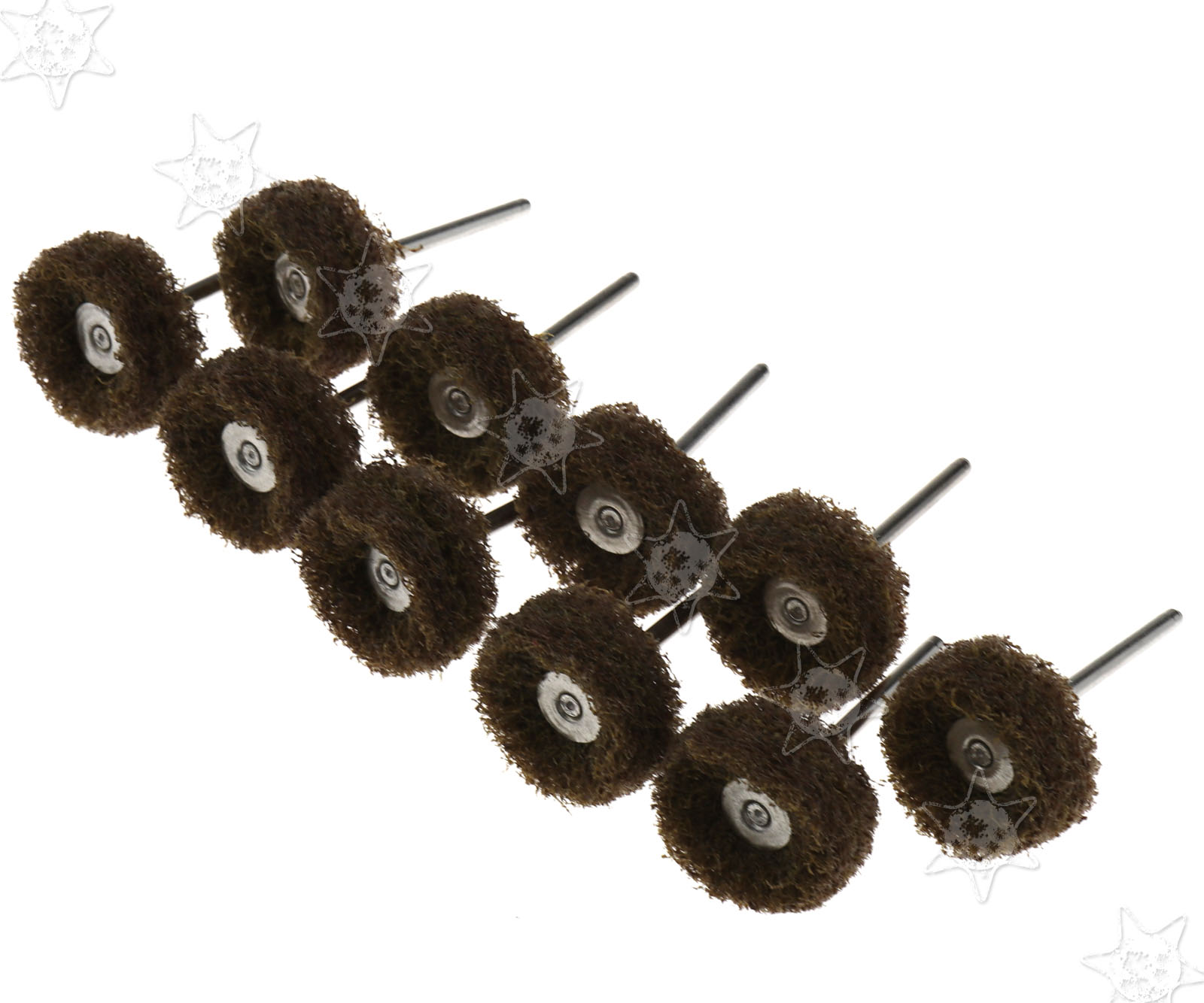 40 x T Shape Scouring Pad Polishing Buffing Wheels For Dremel Rotary