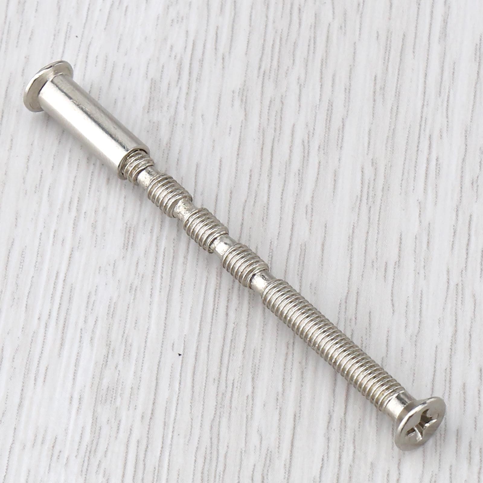 20x Barrel Nuts Countersunk M4 Bolt Snap Off Connecting Door Handles Screw eBay