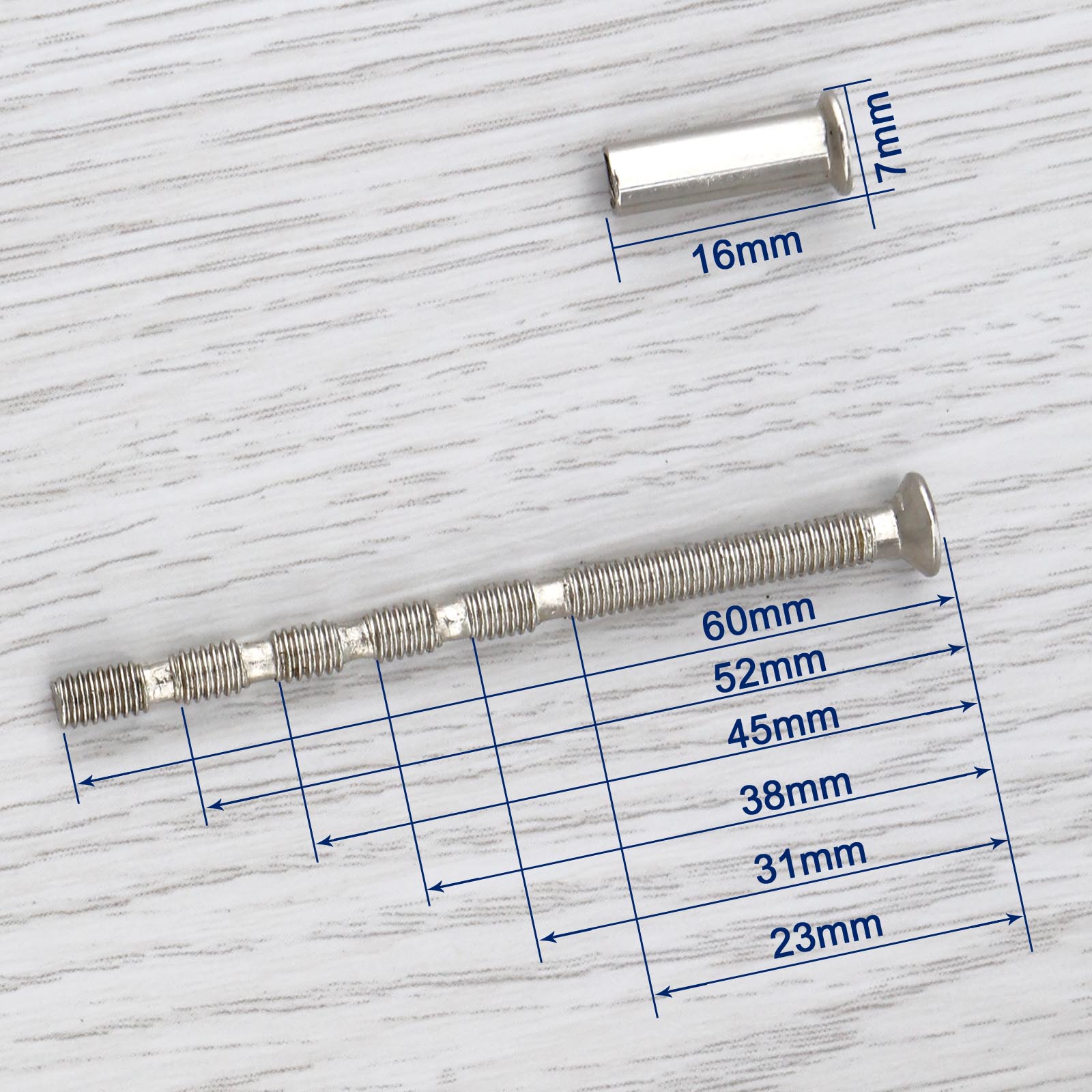 20x Barrel Nuts Countersunk M4 Bolt Snap Off Connecting Door Handles Screw eBay