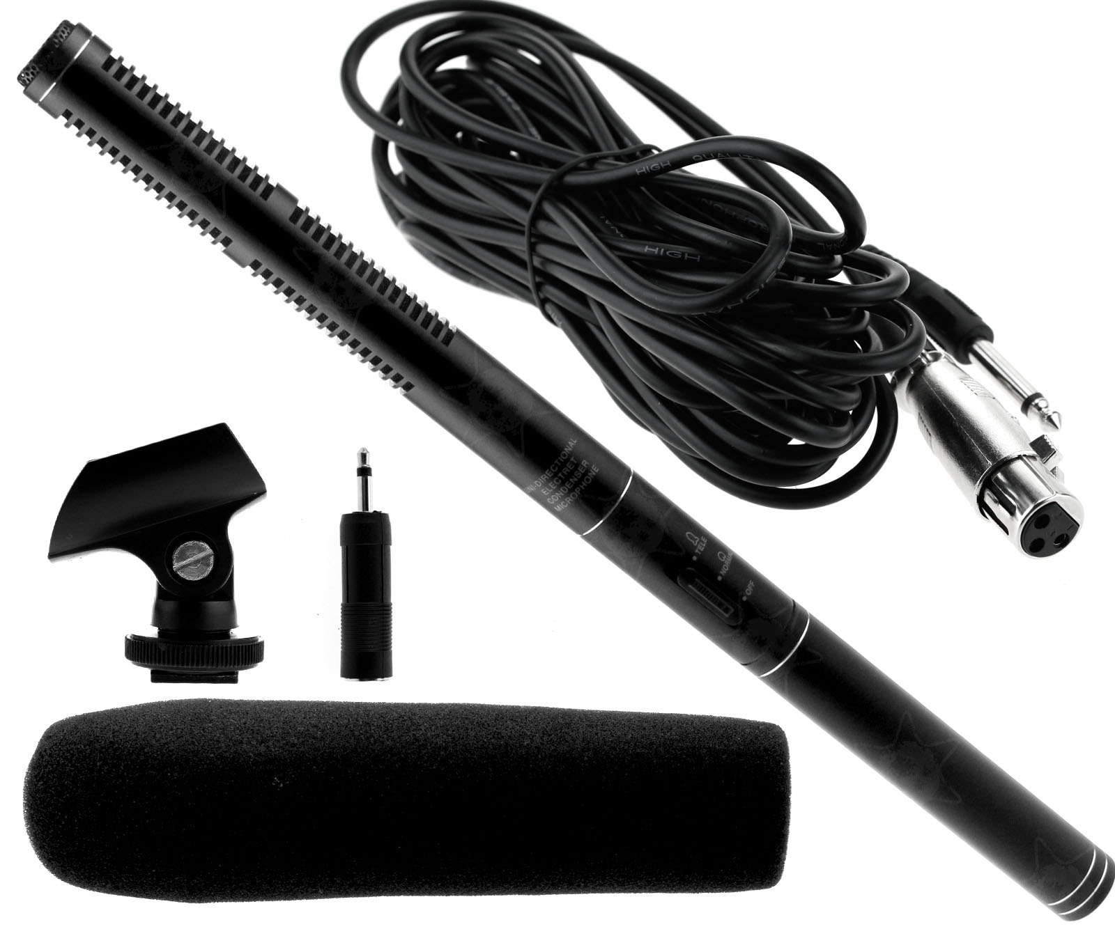 Video Mic Professional Condenser Shotgun Microphone For Sony Canon