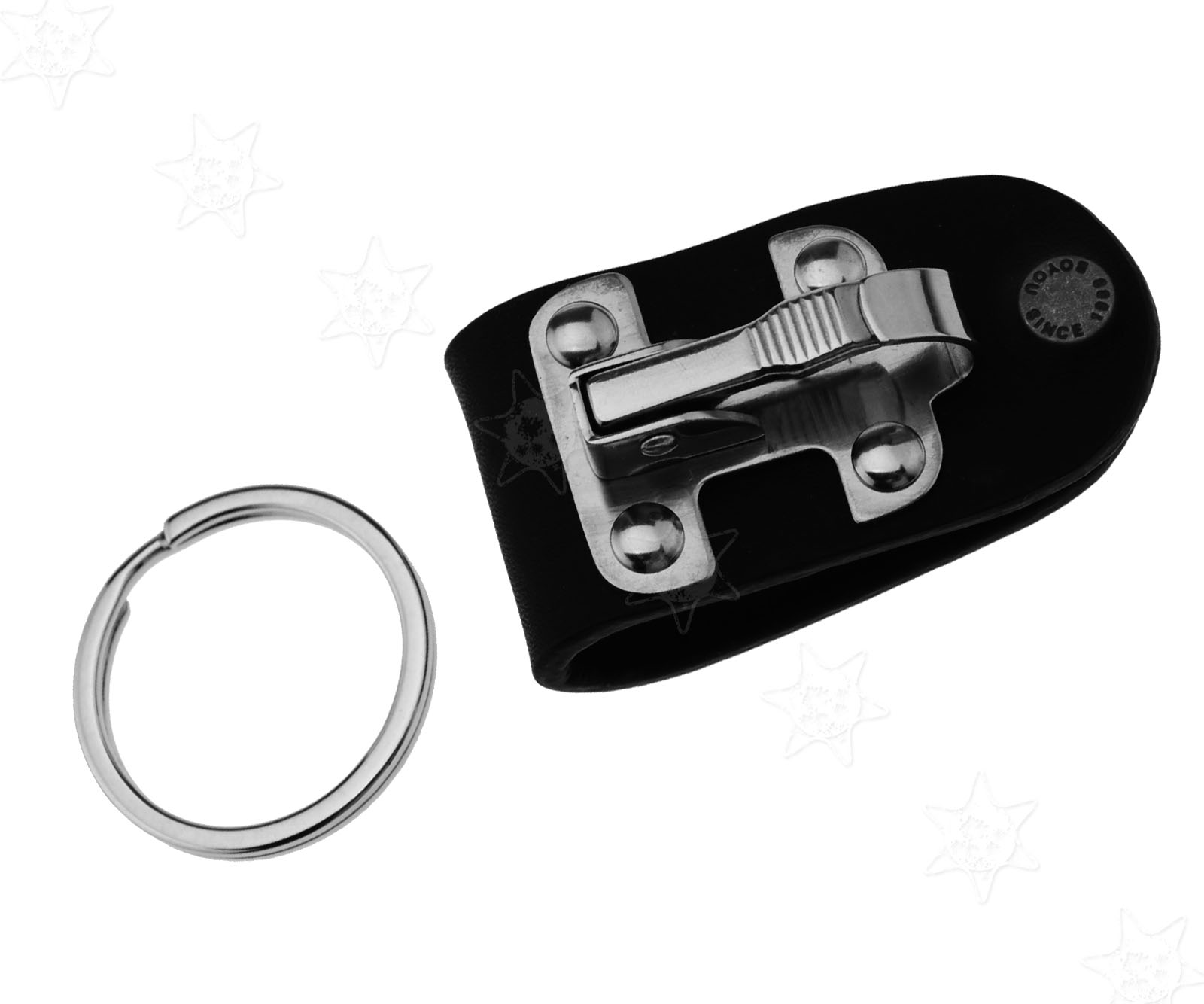Heavy Duty Belt Loop Clips Key Chain Holder Stainless Steel Keyring