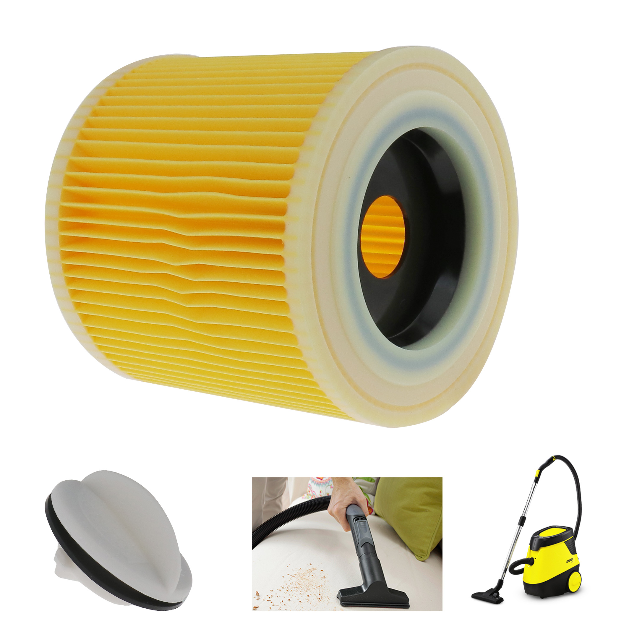 Cartridge Filter for Karcher A1000 NT27/1 MV2 MV3 Series Wet & Dry Vac