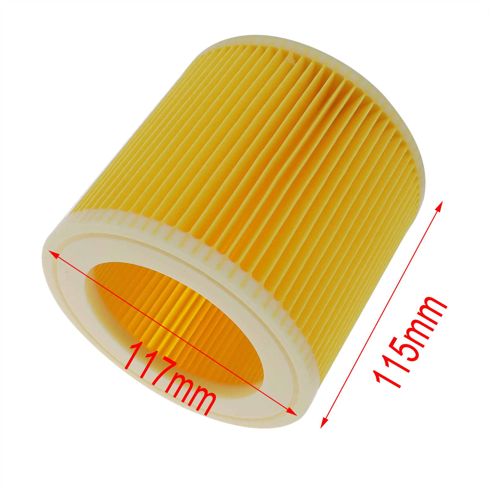 Cartridge Filter for Karcher A1000 NT27/1 MV2 MV3 Series Wet & Dry Vac Vacuum 95509661784 eBay