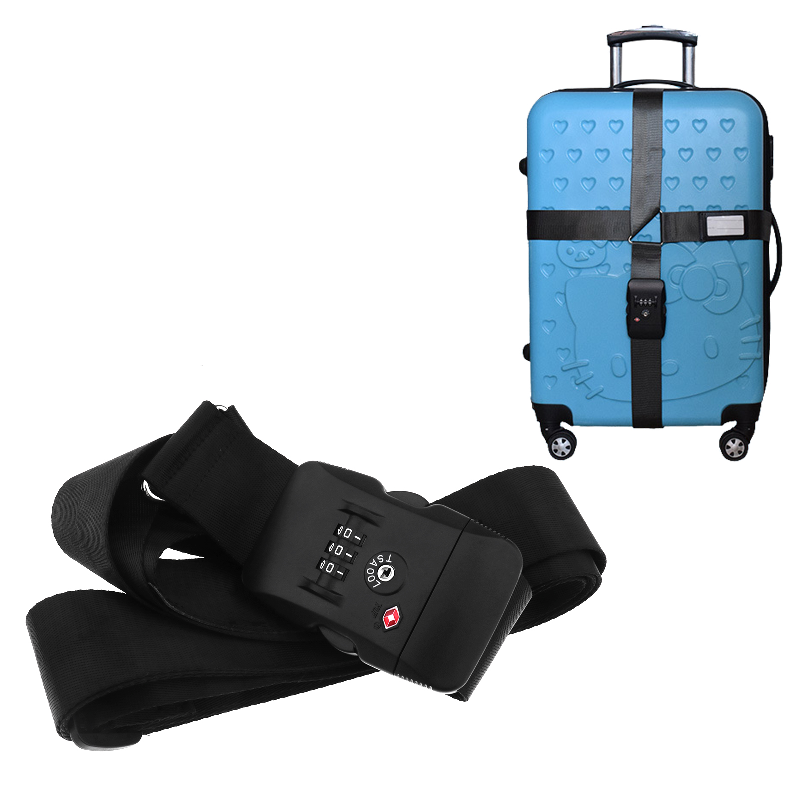 luggage strap tsa lock