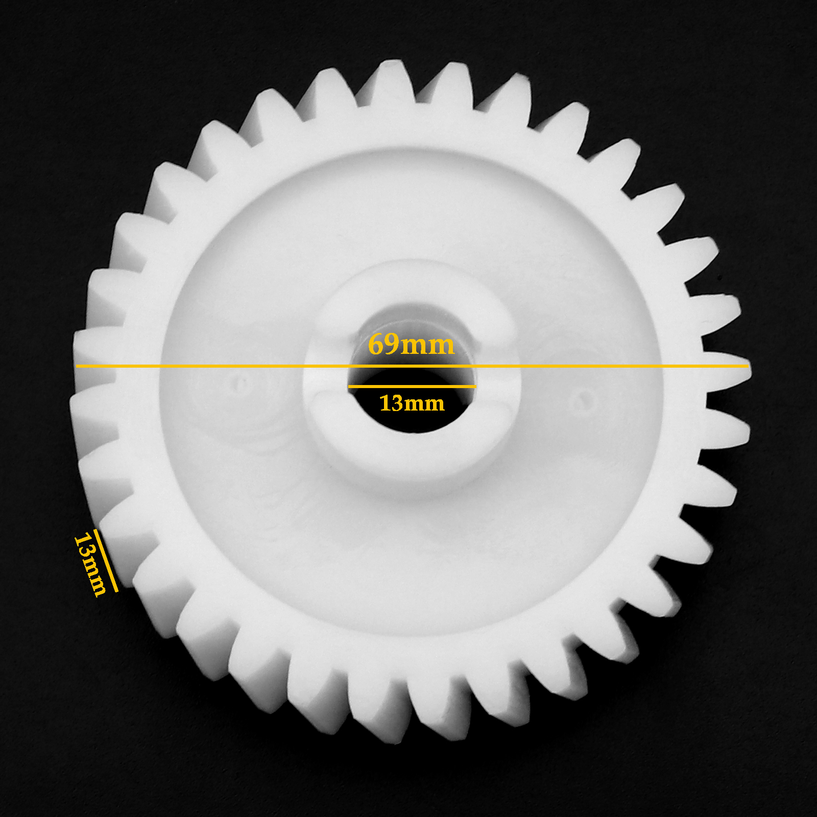 2x 32 Zähne Garagentoröffner Nylon Zahnrad Weiss Antriebszahnrad