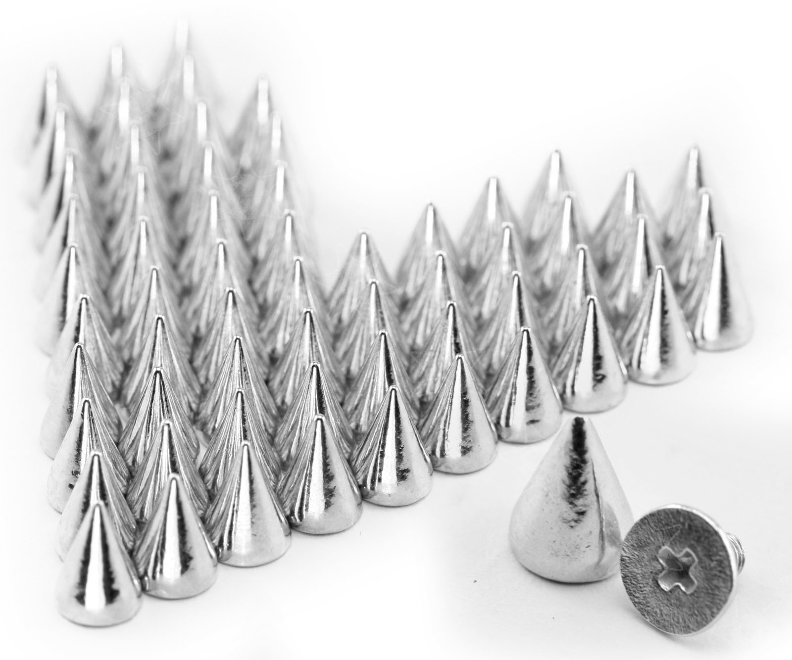100Pcs 9.5mm Metal Bullet Stud Spikes Rivet Belt Clothes Leathercraft Fitting 657472214062 eBay