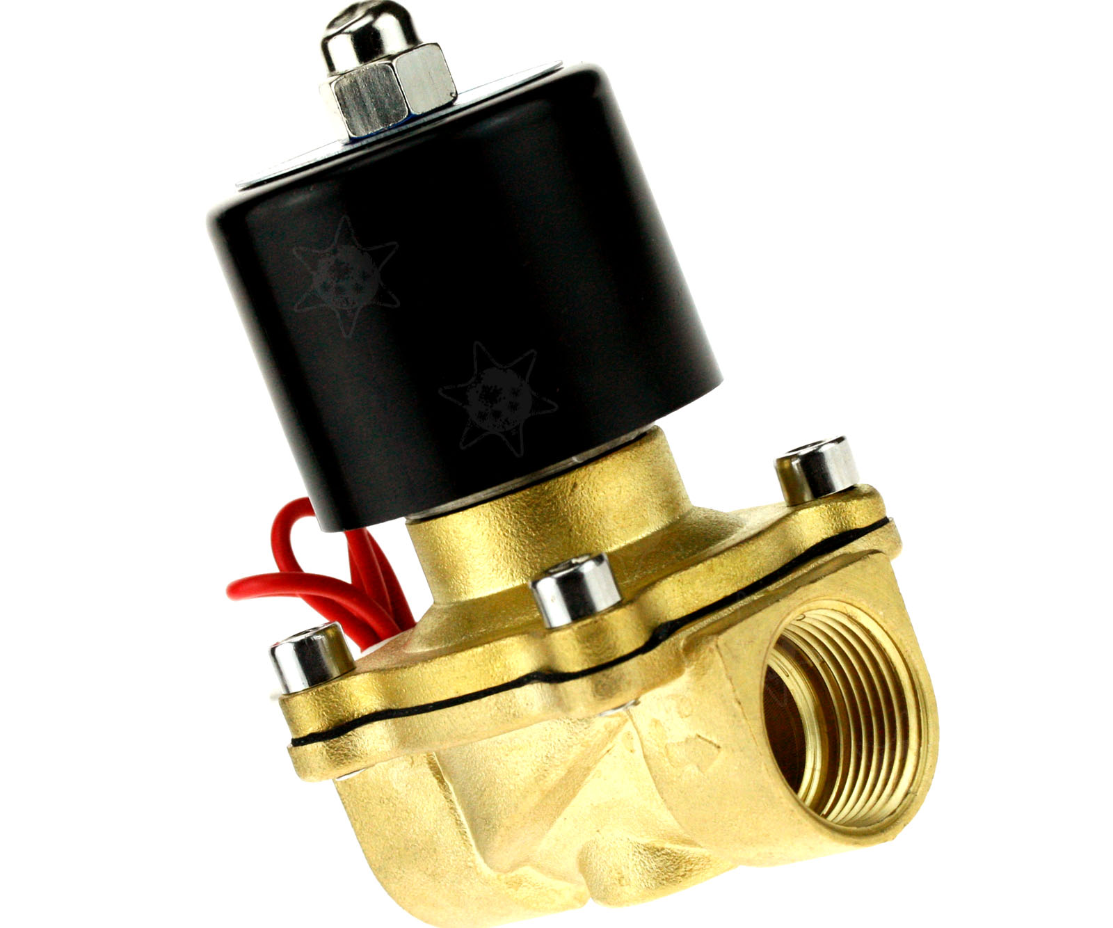 Brass High Pressure Steam Electric Solenoid Process Valve Nc 34bsp Dc