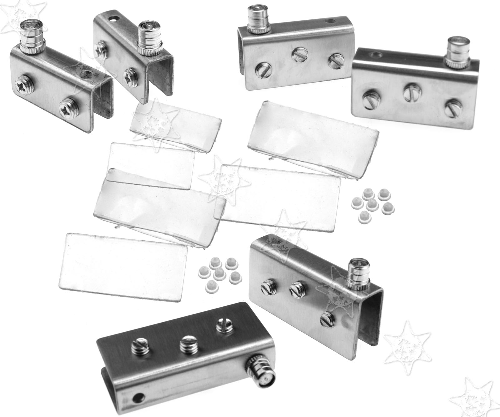 2 X Glass Door Pivot Hinge Set 304 Stainless Steel For 8 10 12mm 2 X Glass Door Pivot Hinge Set 304 Stainless Steel For 8 10 12mm