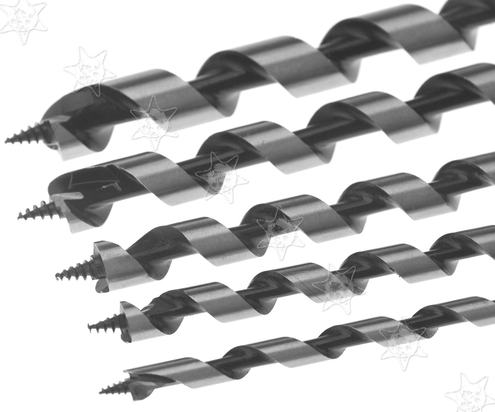 5 x 6 8 10 12 14mm Wood Drill Bits Wookworking Auger Bit Set 230mm Hex