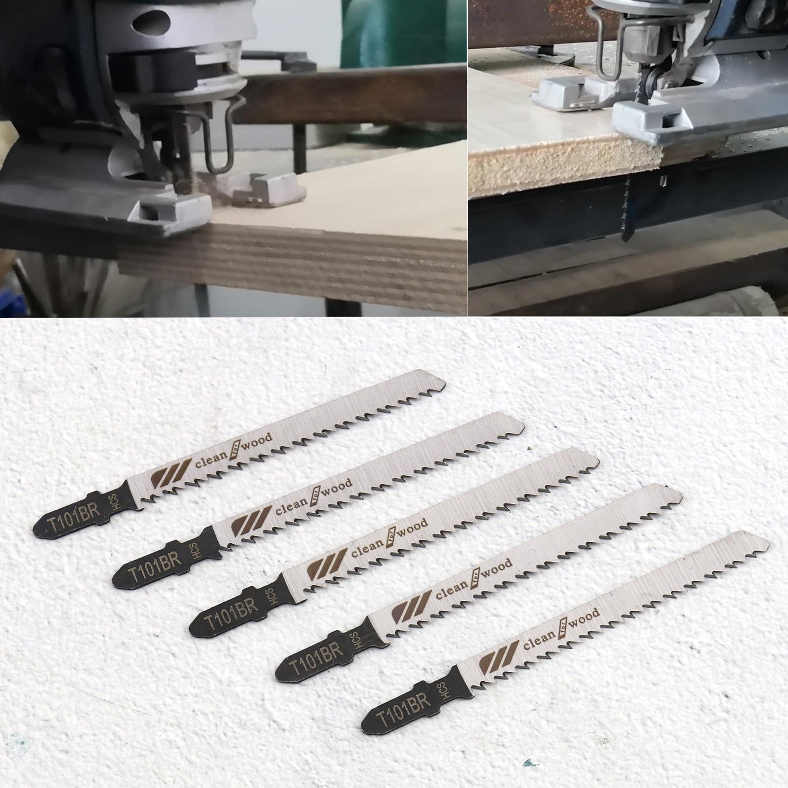5pcs T101BR 100mm Jigsaw Blades HCS For wood Laminated Board Cutting eBay