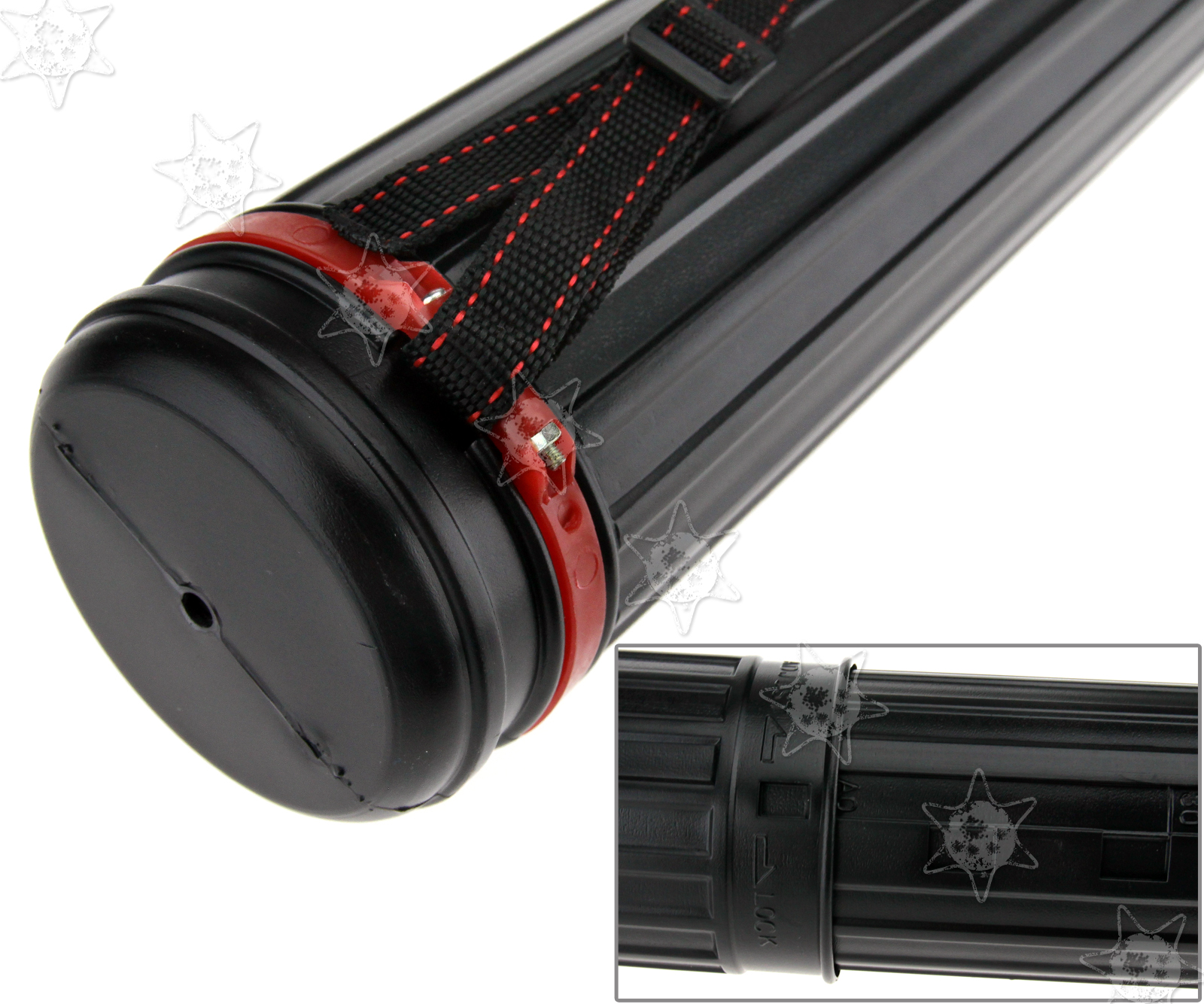 Extendible Telescopic Arrow Tube Bow Archery Back Shoulder Quiver