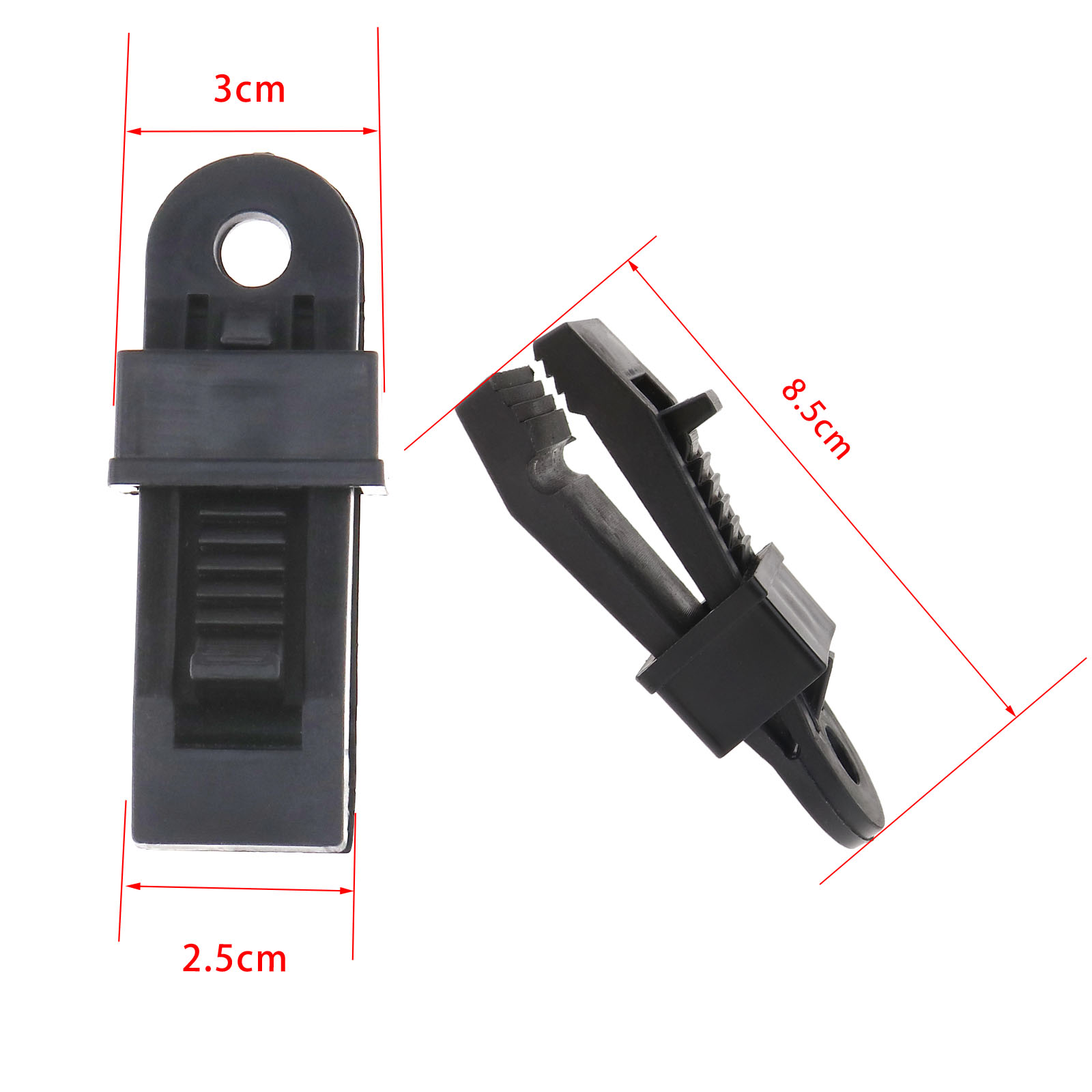 12 Pairs Heavy Duty Clamp Tarp Clips Great For Camping Canopies Tents