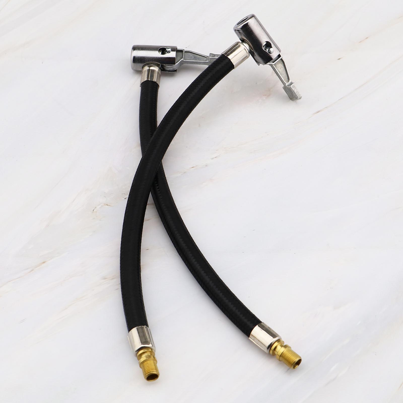 37cm M14 Clip-On Inflation Inflator Hose Tire Tyre Air Pressure Car Inflate Pump
